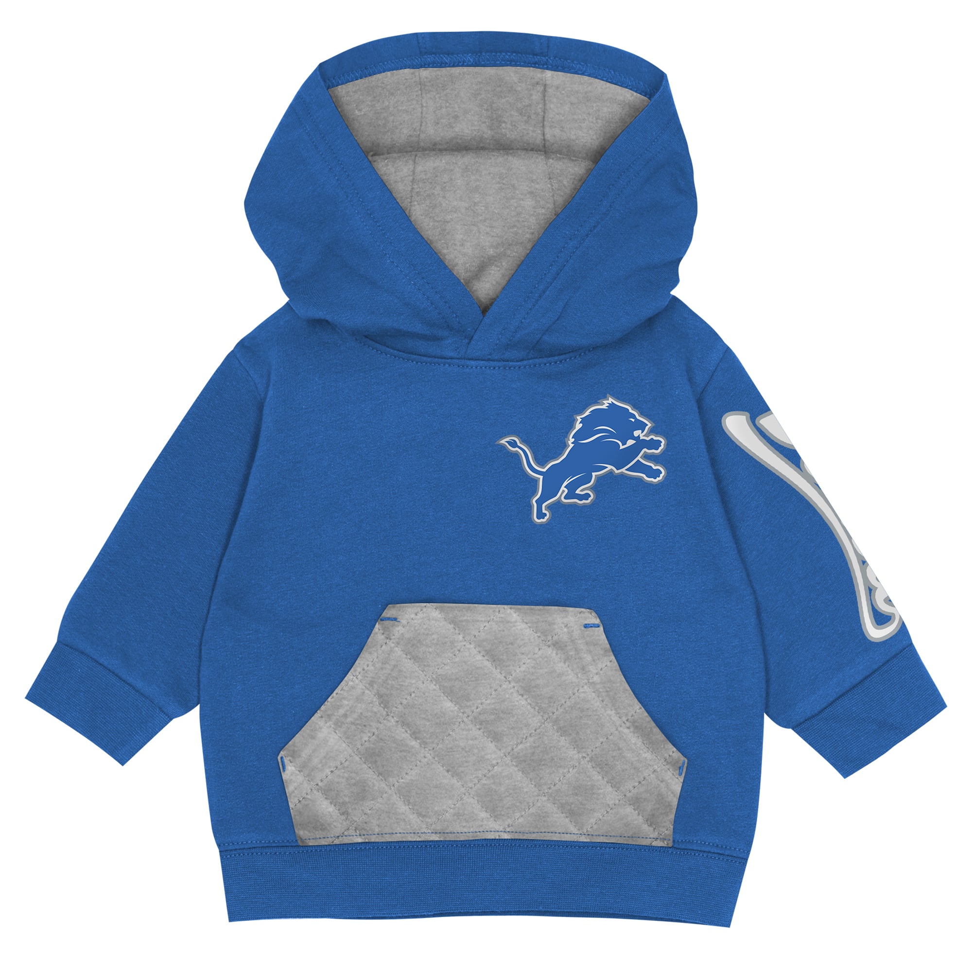 Toddler Outerstuff Blue Detroit Lions Drive Stopper Hoodie & Pants Fleece Set