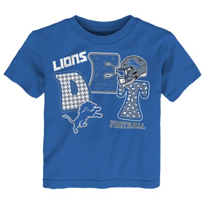 Detroit Lions Outerstuff Toddler Team Quilt Boxy T-Shirt - Blue