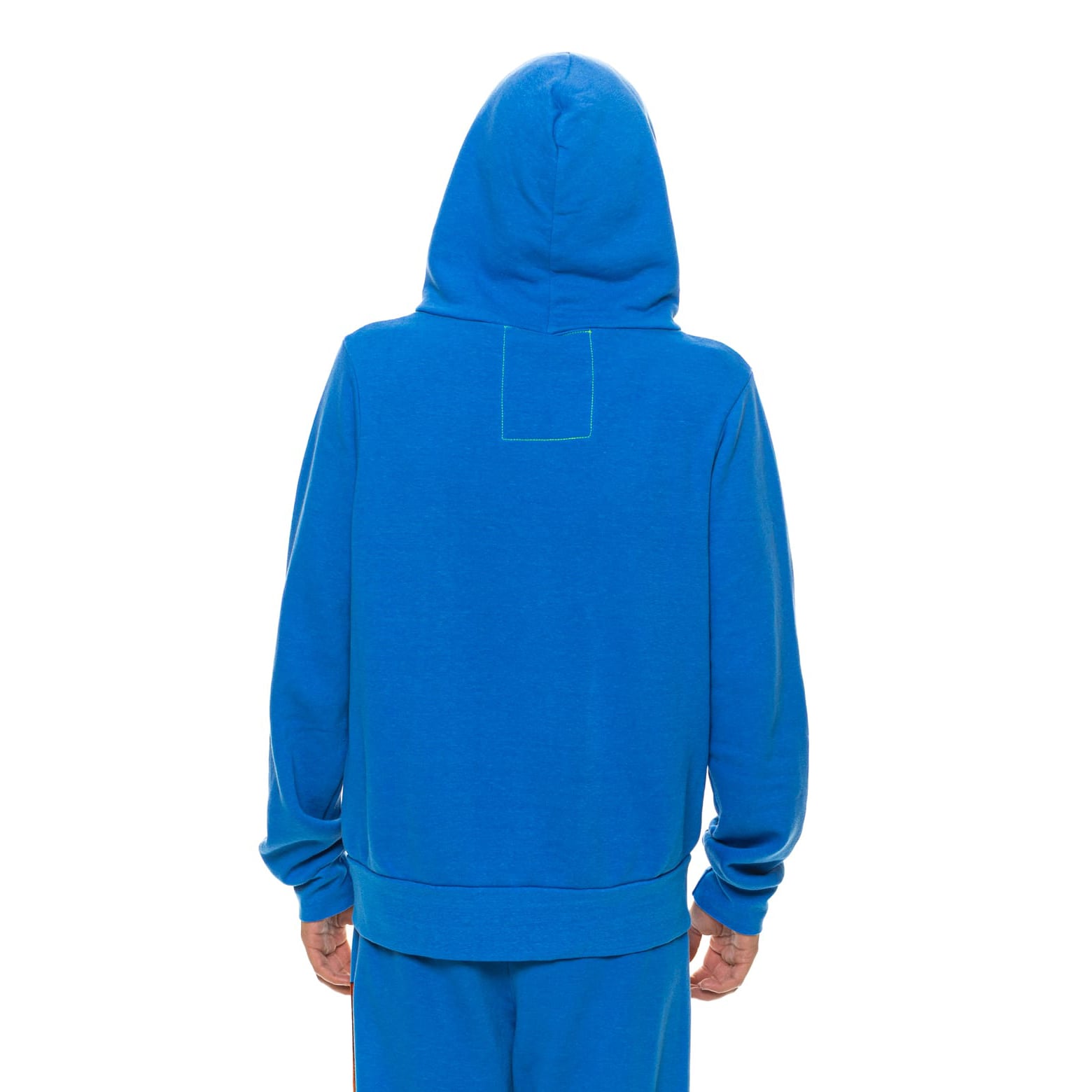 Unisex Aviator Nation Blue Detroit Lions Tri-Blend Full-Zip Hoodie
