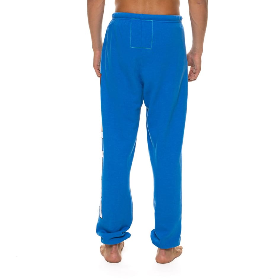 Pantalon de survêtement unisexe Aviator Nation bleu Detroit Lions en mélange trois matières
