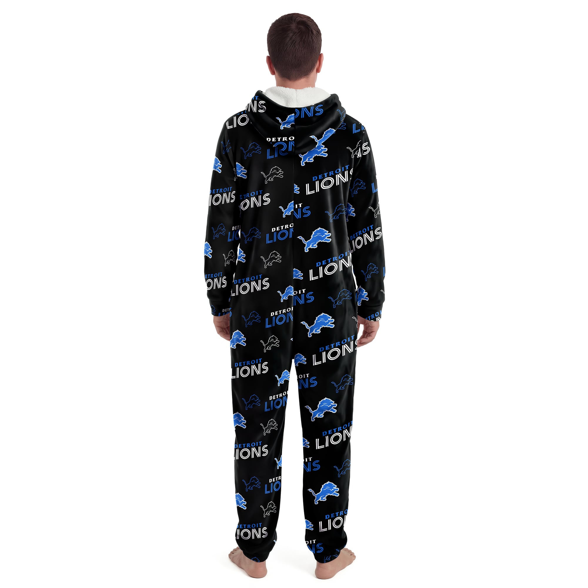Unisex Concepts Sport Black Detroit Lions Sidekick Union Suit