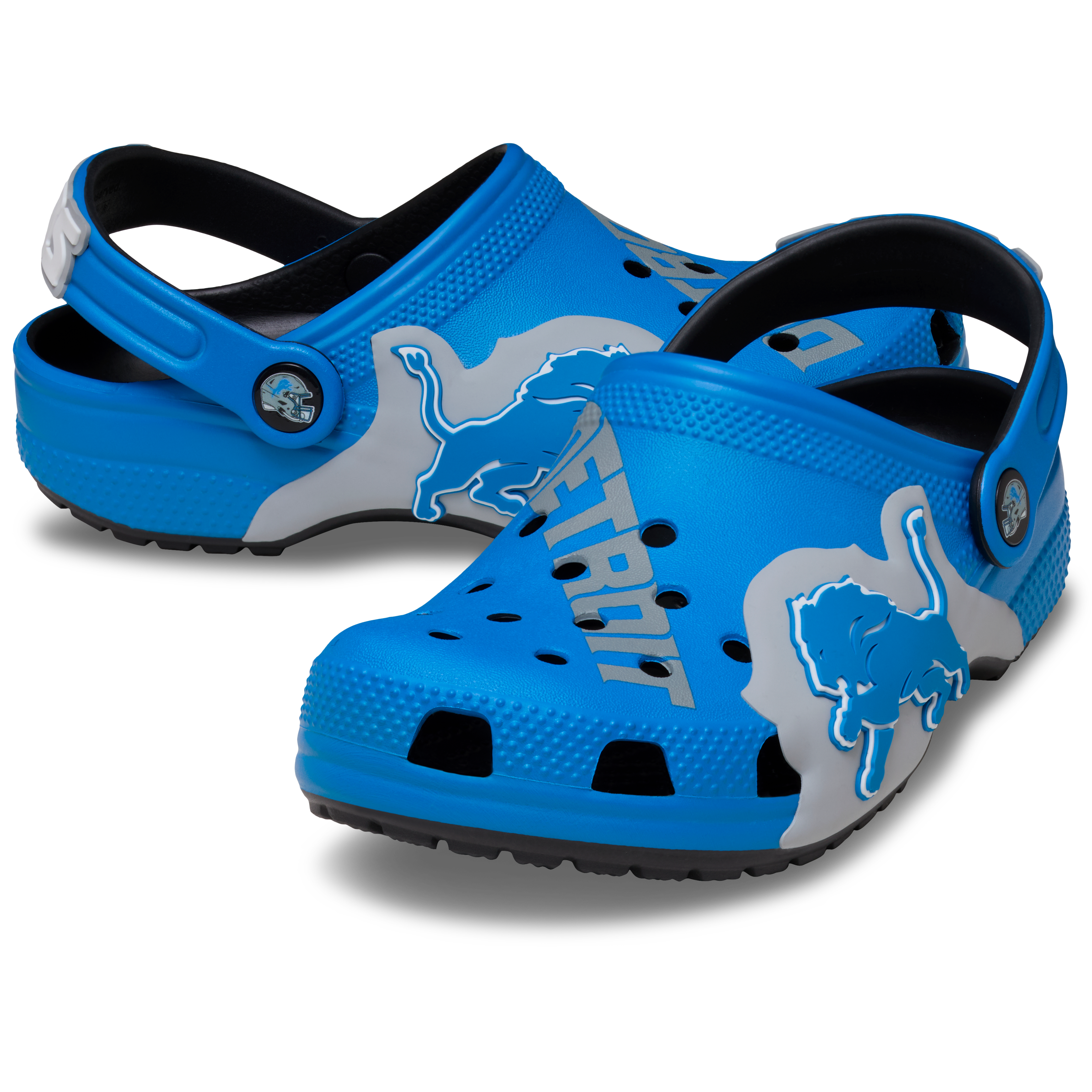 Unisex Crocs  Blue Detroit Lions Classic Clog