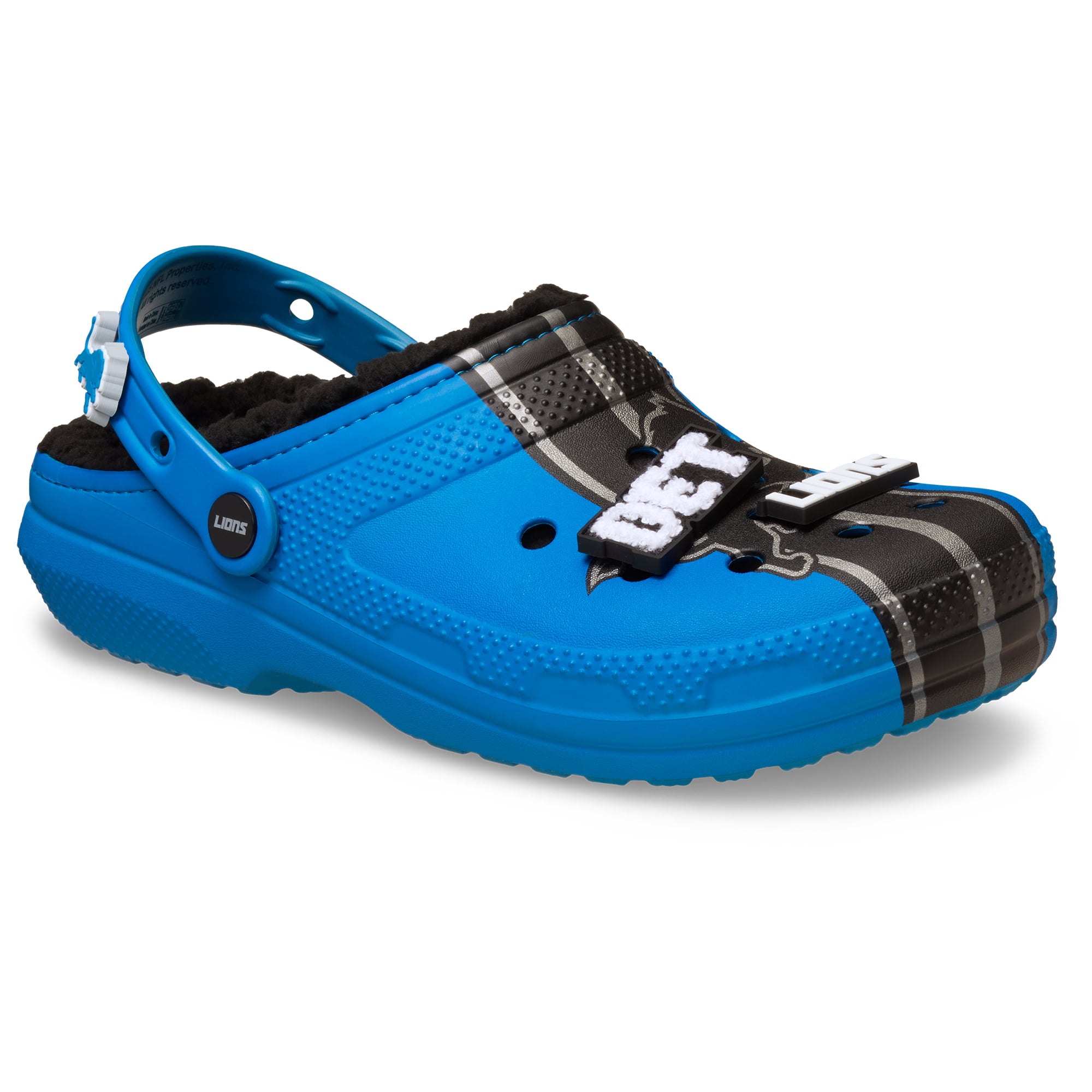 Sabots Crocs Detroit Lions Classic doublés unisexes