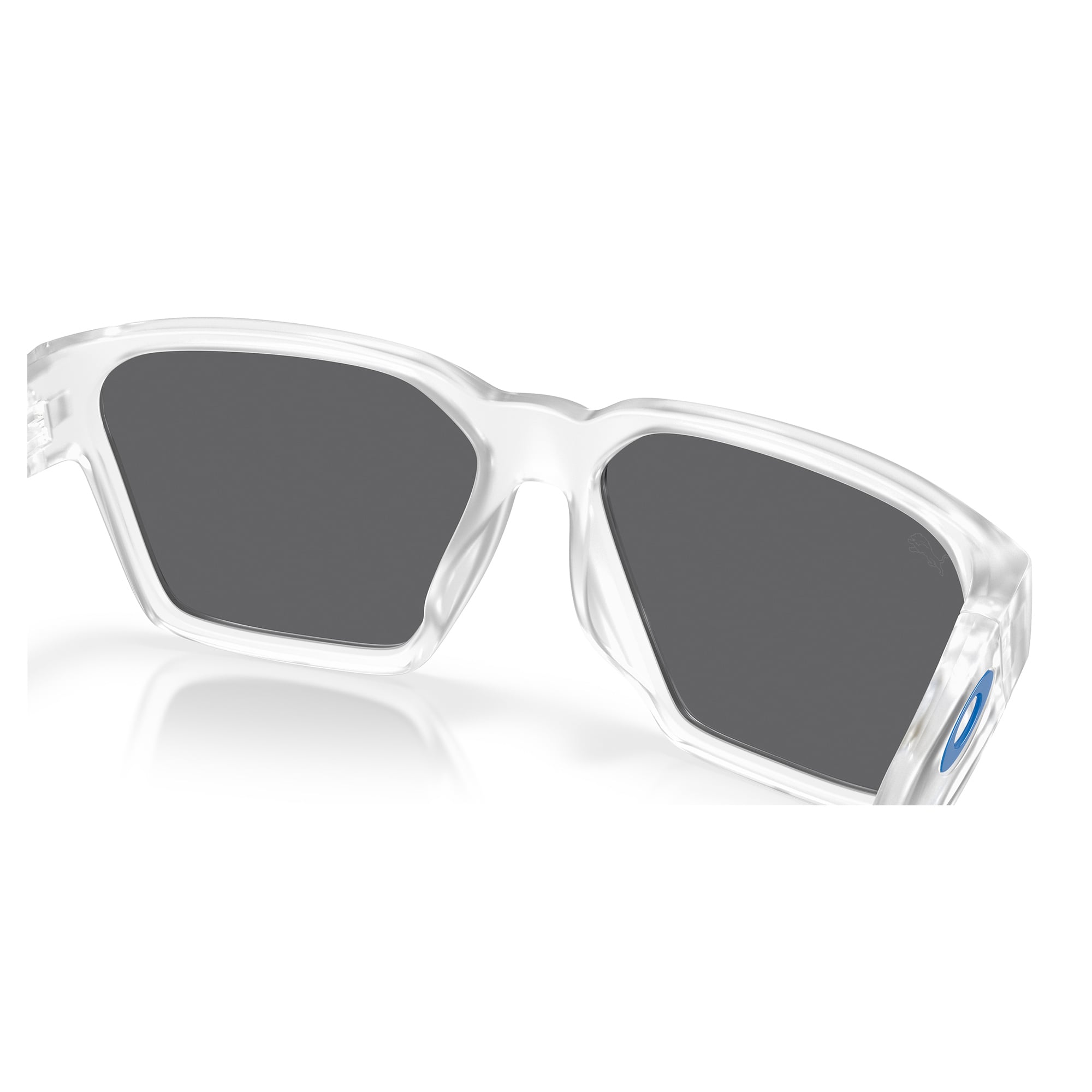 Unisex Oakley Detroit Lions Briza Matte Clear Sunglasses with Prizm Black Polarized Lenses