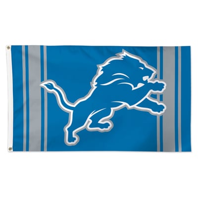 Detroit Lions WinCraft 3' x 5' Vertical Stripes Deluxe Single-Sided Flag