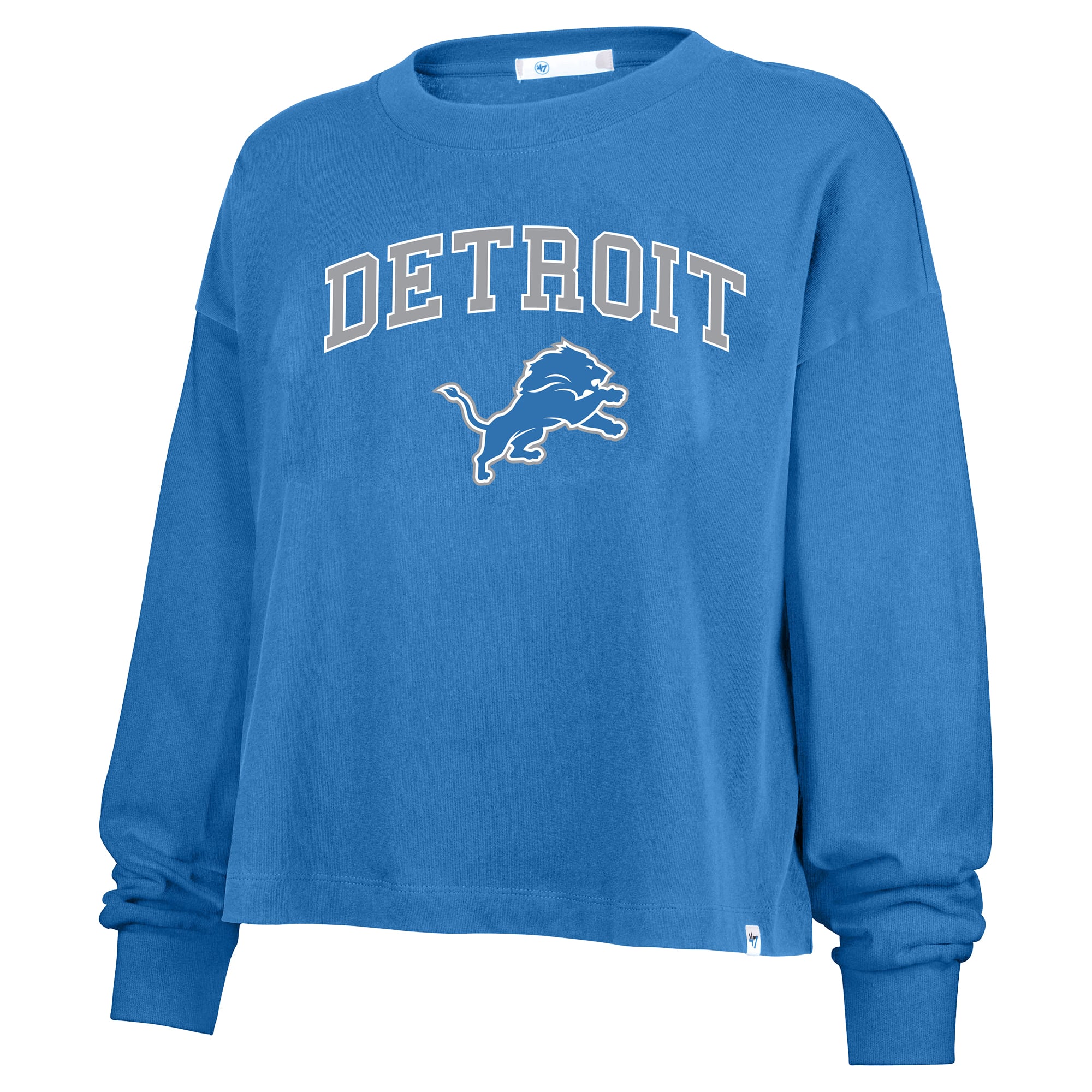 T-shirt de match Sydney Arch pour femmes, bleu Detroit Lions, grande taille '47