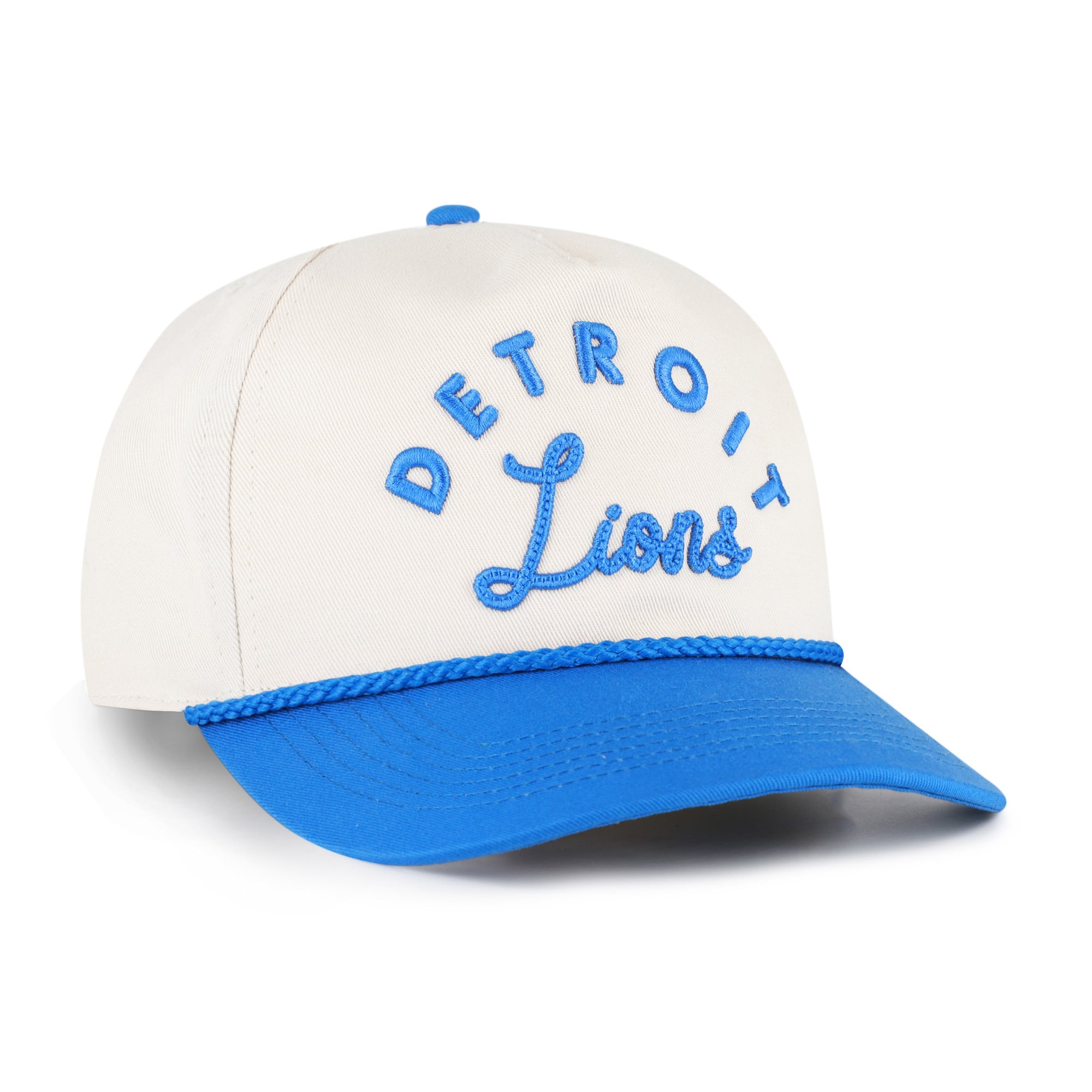 Women's '47 Natural Detroit Lions Rope Script Hitch Adjustable Hat