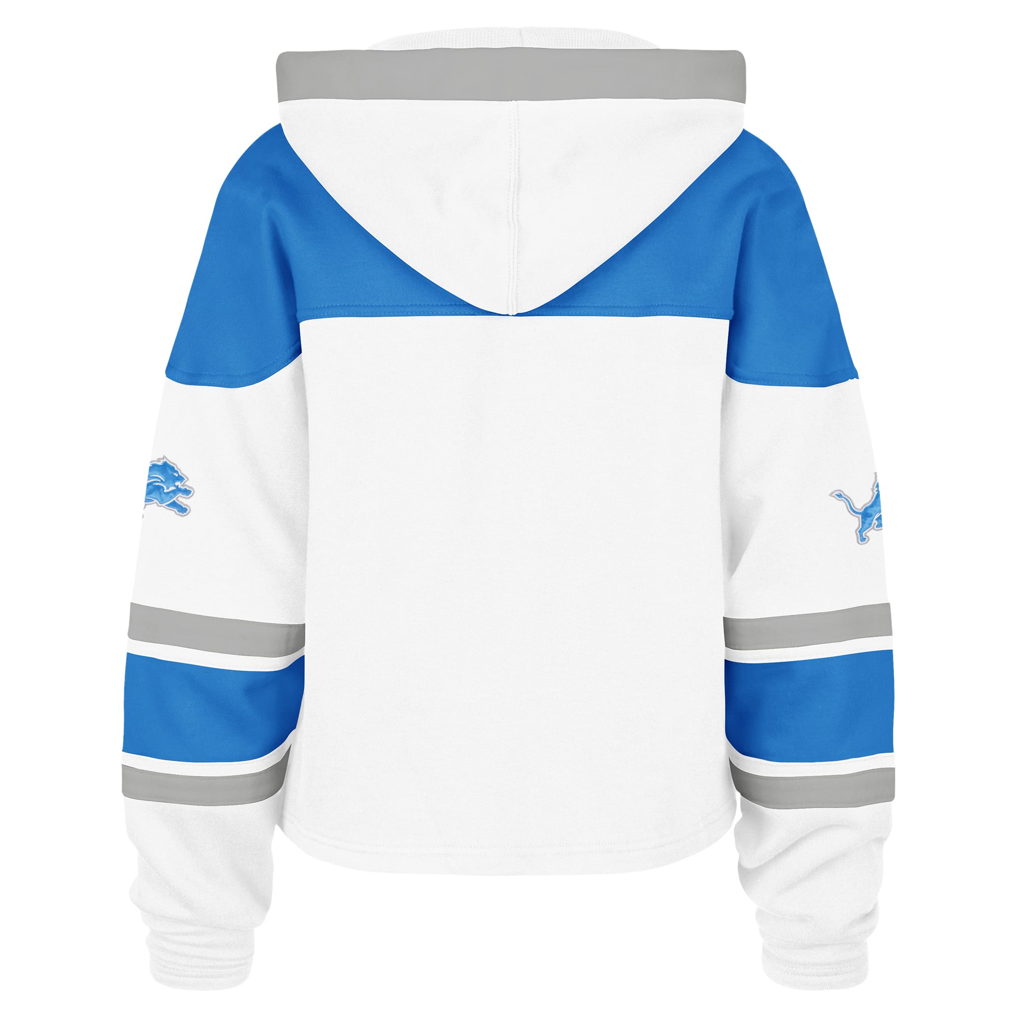 Sweat à capuche lacets Superior Lacer blanc Detroit Lions '47 pour femme