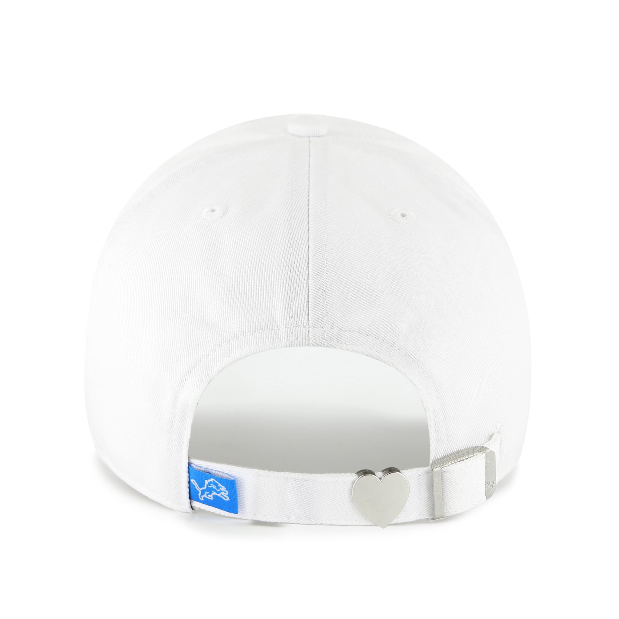 Casquette ajustable « 47 White Detroit Lions Trendy Script Clean Up » pour femme
