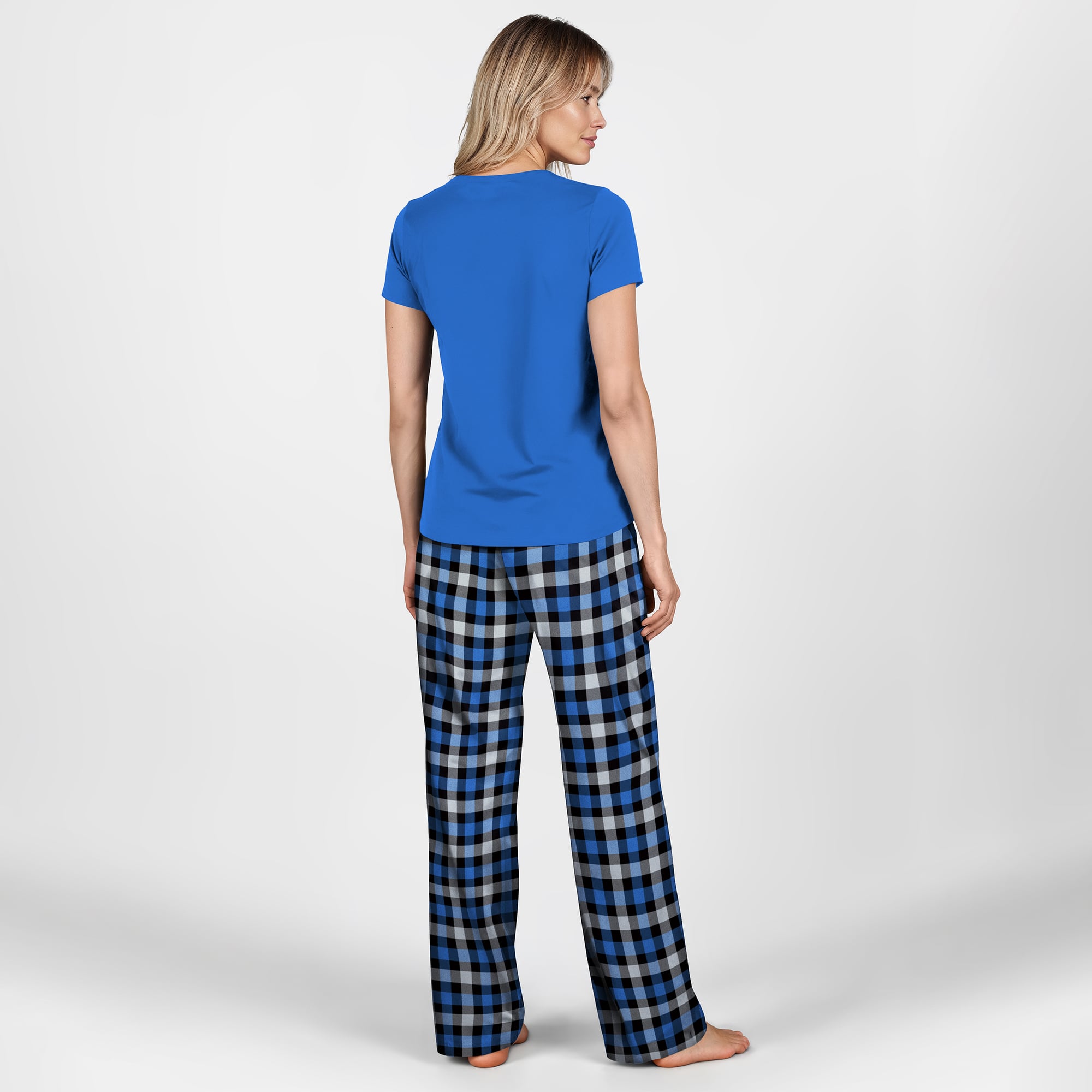 Women's Concepts Sport Blue Detroit Lions Highland Sleep Set