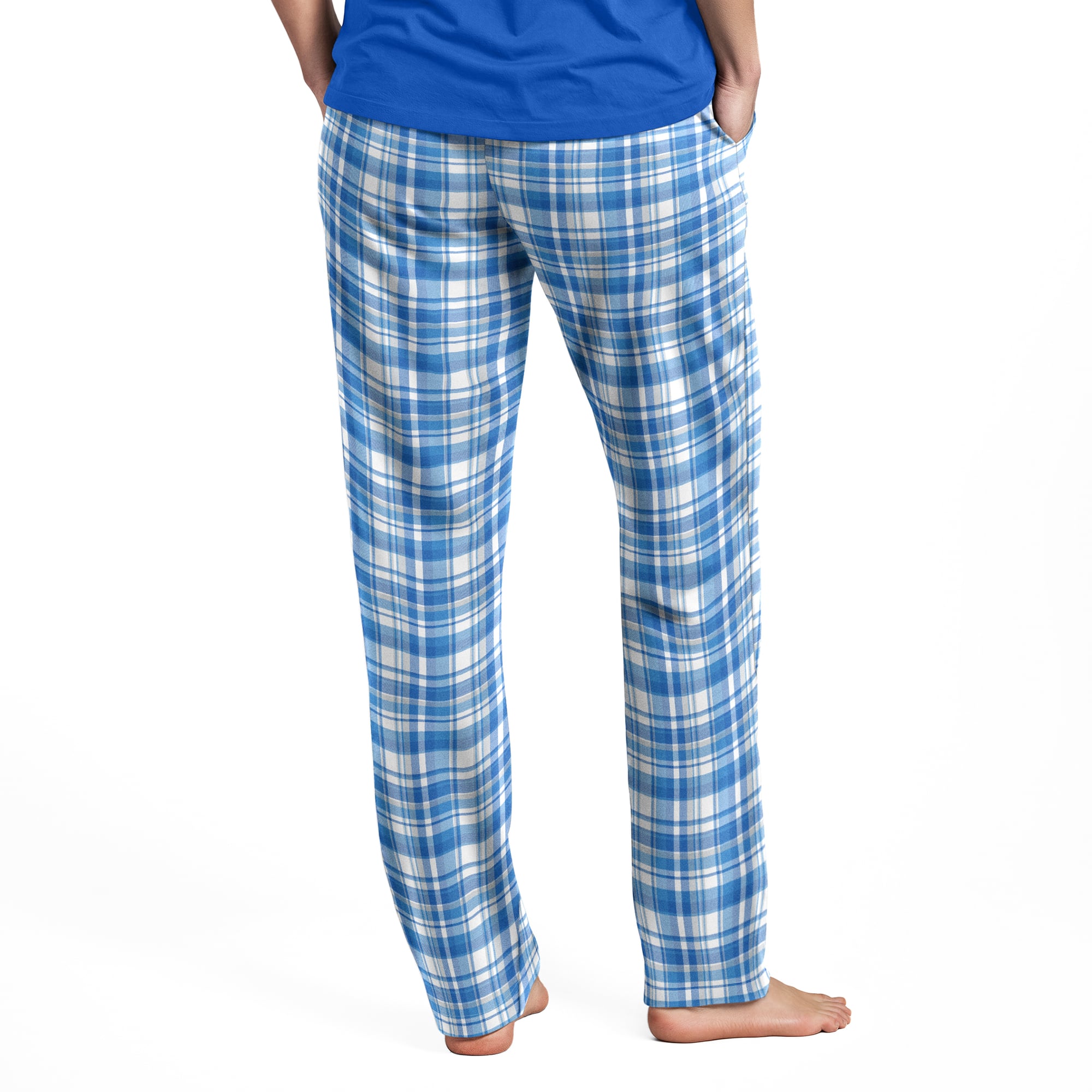 Pantalon à carreaux bleu Detroit Lions pour femme de la marque Concepts Sport