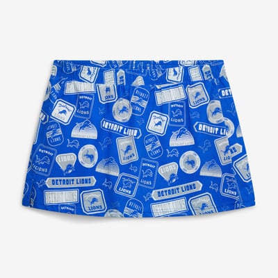 Detroit Lions Concepts Sport Women's Plus Size Grady Allover Print Sleep Skort - Blue