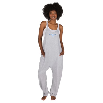 Detroit Lions Concepts Sport Women's Tallie French Terry Romper - Gray