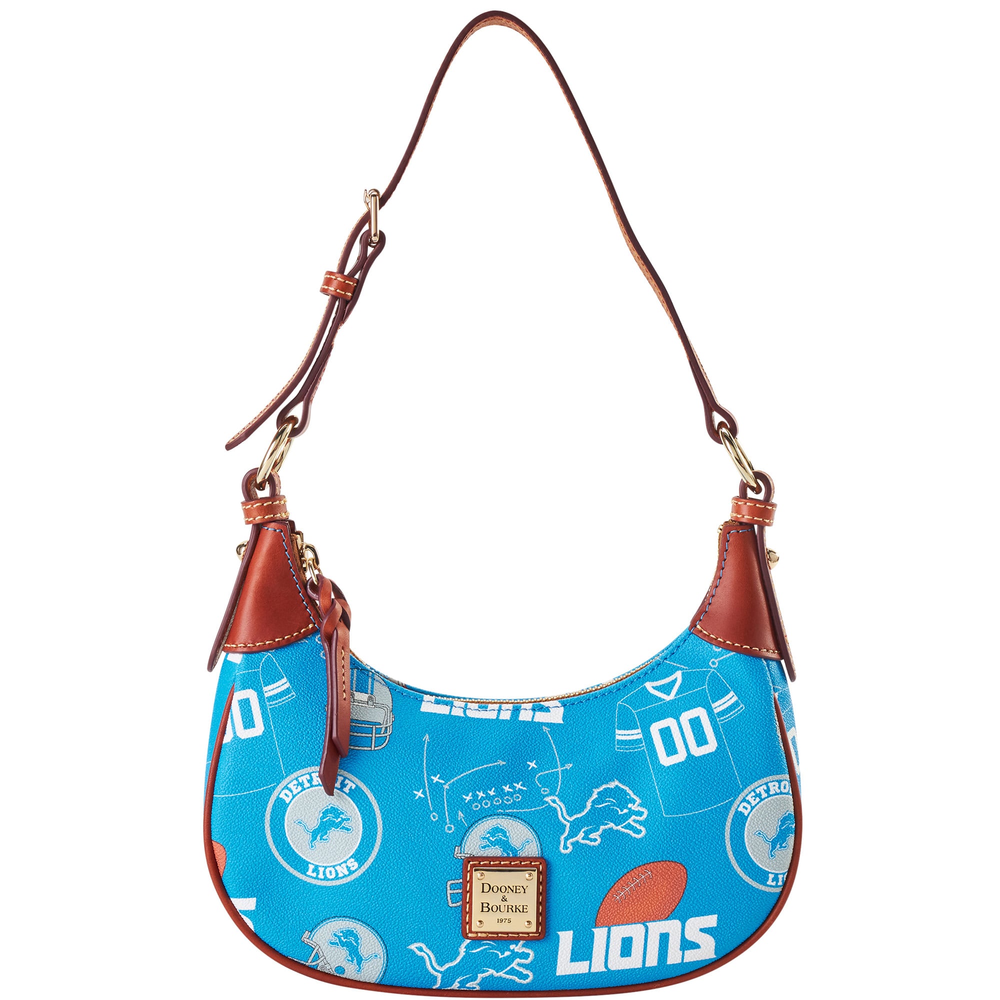 Sac à bandoulière souple Dooney & Bourke Detroit Lions pour femme