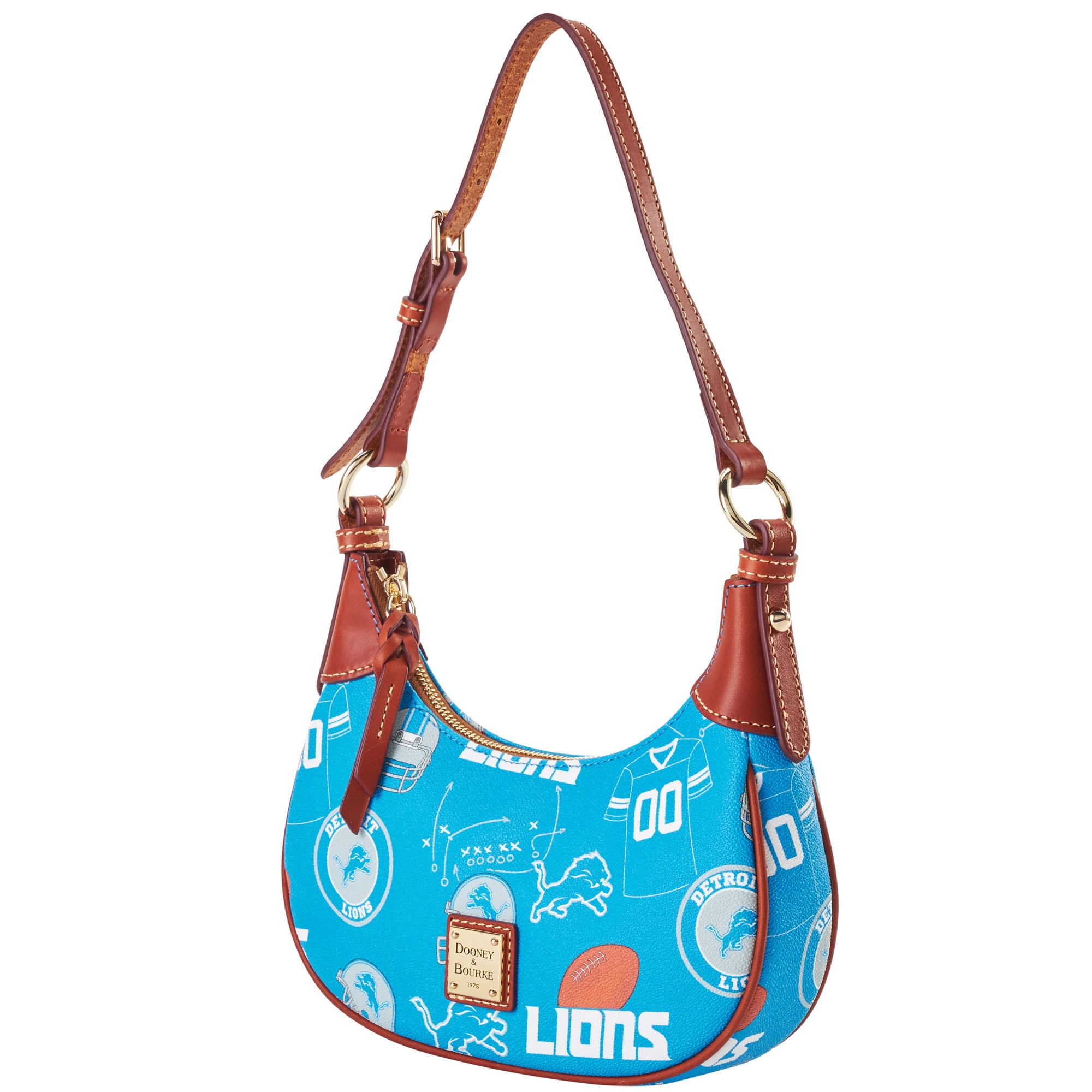 Sac à bandoulière souple Dooney & Bourke Detroit Lions pour femme