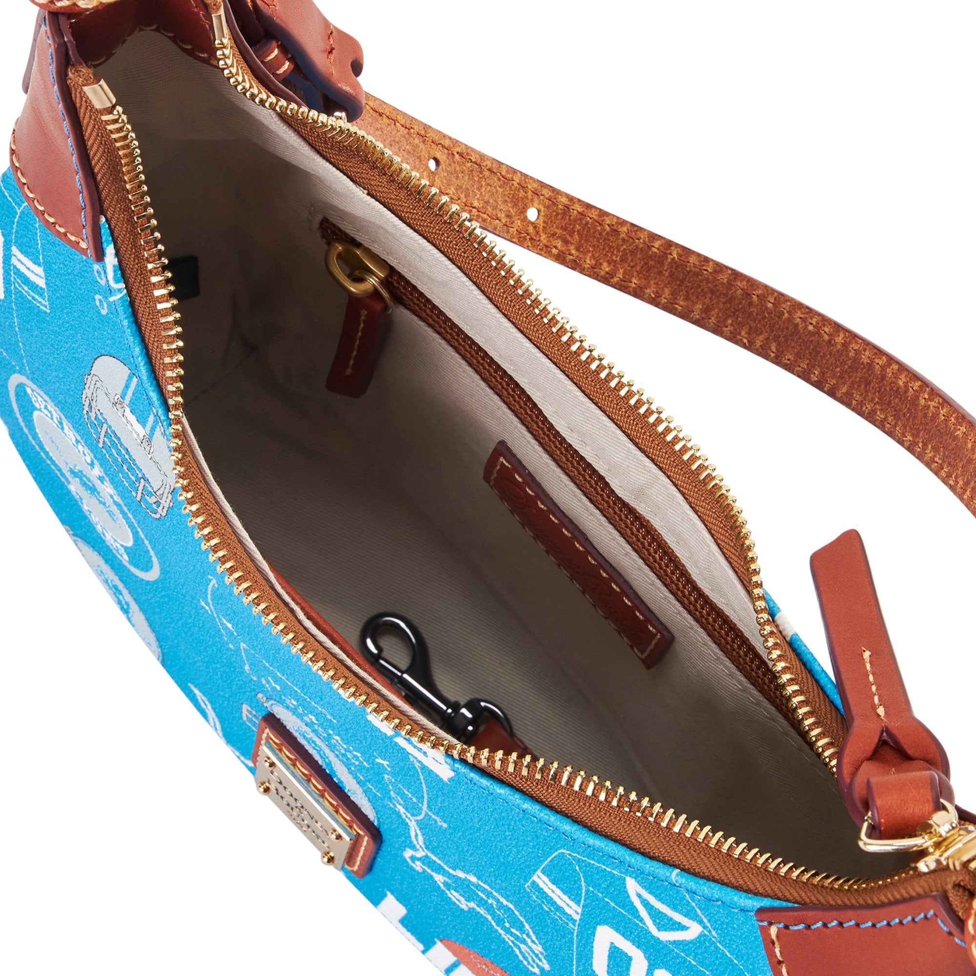 Sac à bandoulière souple Dooney & Bourke Detroit Lions pour femme