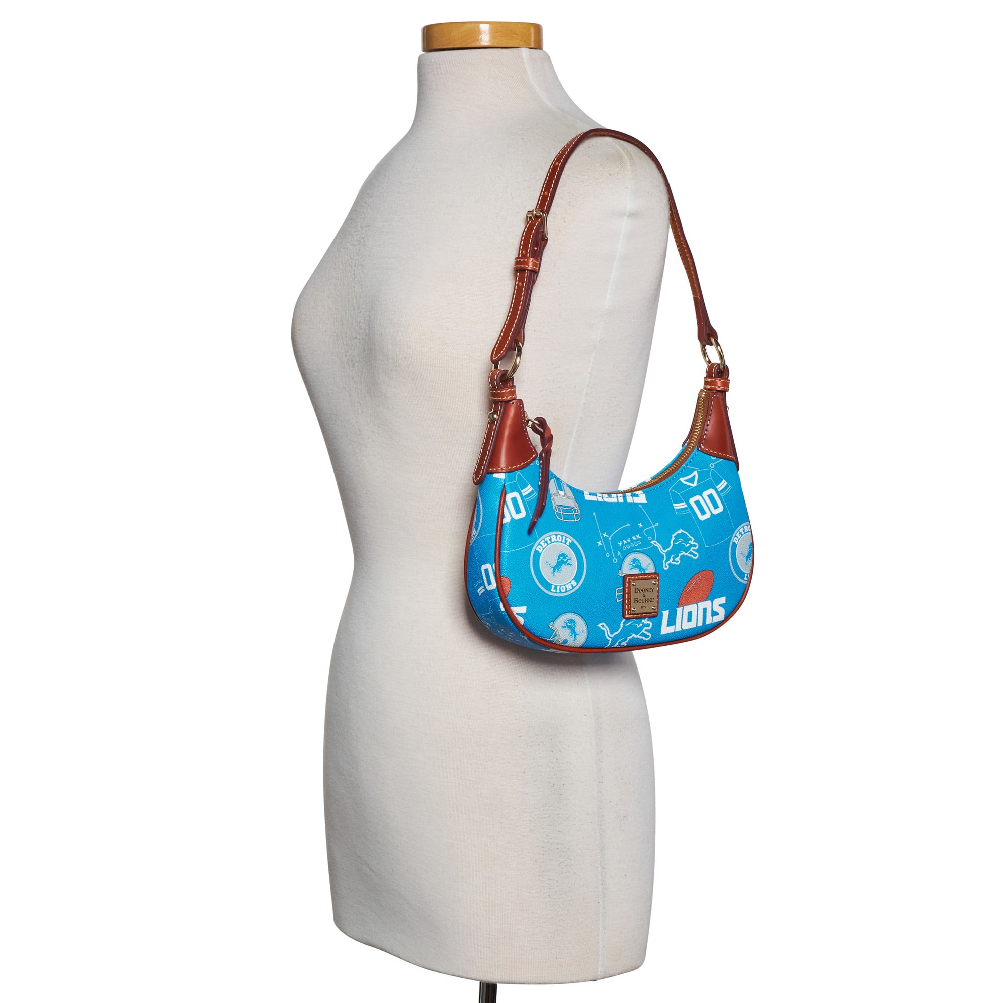 Sac à bandoulière souple Dooney & Bourke Detroit Lions pour femme