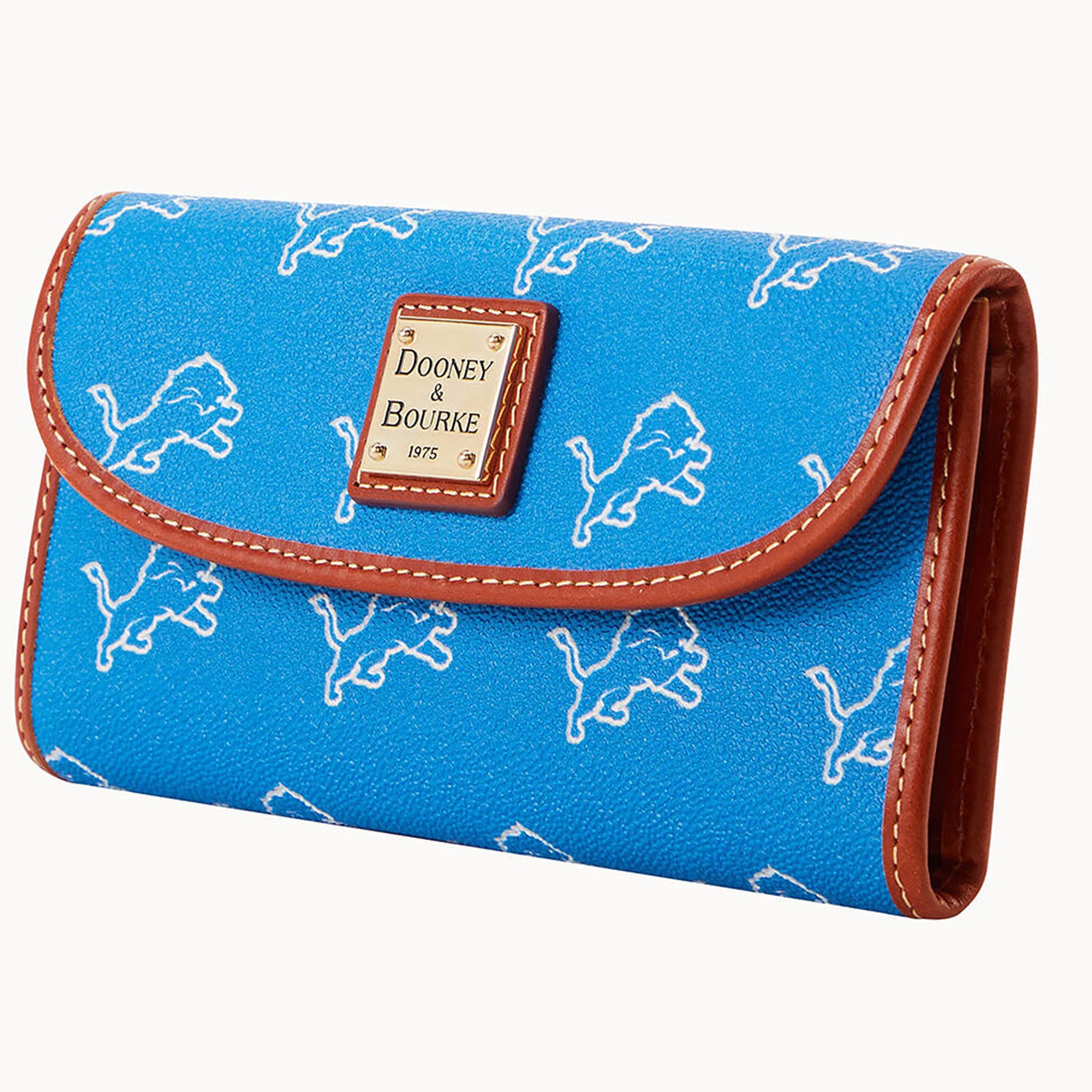 Pochette continentale couleur de l'équipe des Detroit Lions Dooney & Bourke pour femmes