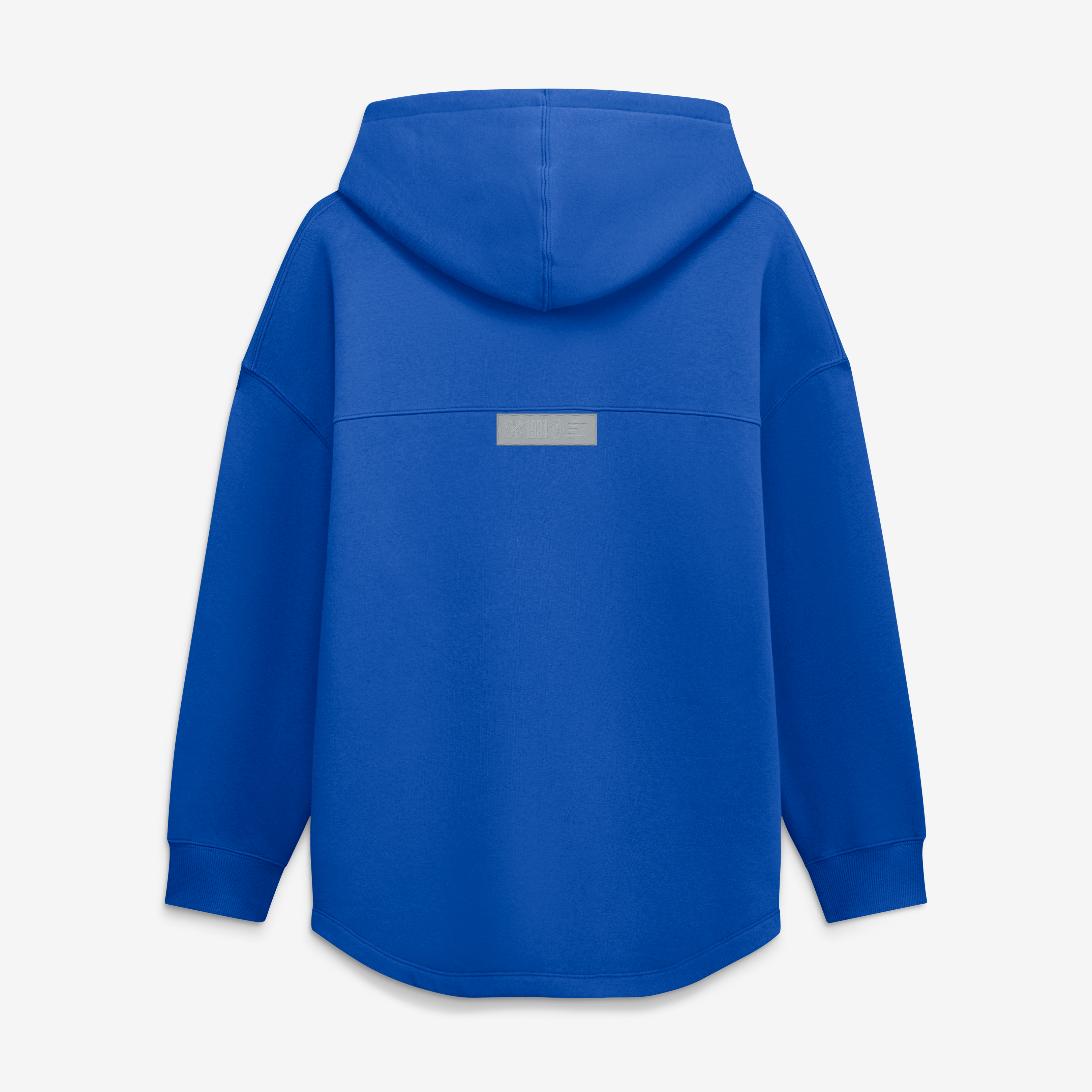 Sweat à capuche tunique oversize bleu Detroit Lions pour femme (Fanatics)