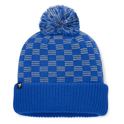  Detroit Lions Fanatics Women's Relic Cuffed Knit Hat with Pom - Blue