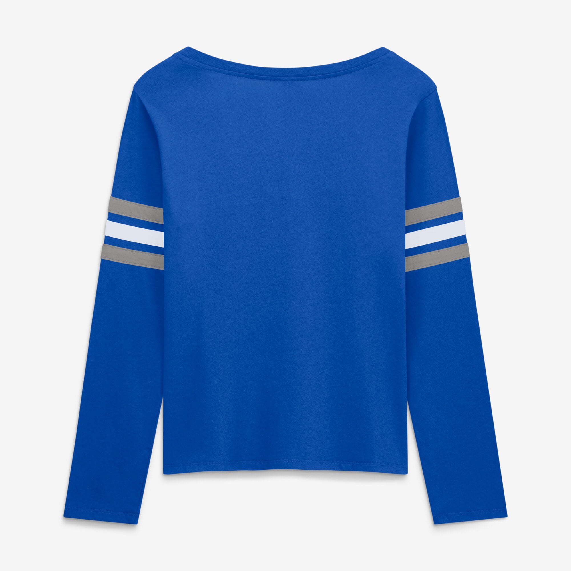 T-shirt à manches longues lacets Fanatics Blue Detroit Lions pour femmes