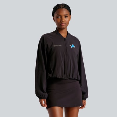  Detroit Lions lululemon Women's  Breezily Full-Zip Bomber Jacket - Black