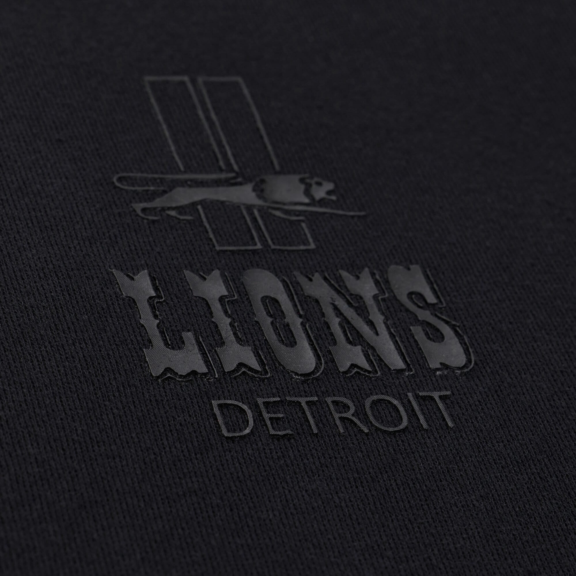 Women's Mitchell & Ness Detroit Lions Core Essentials Micro Logo Fleece Sweatshirt