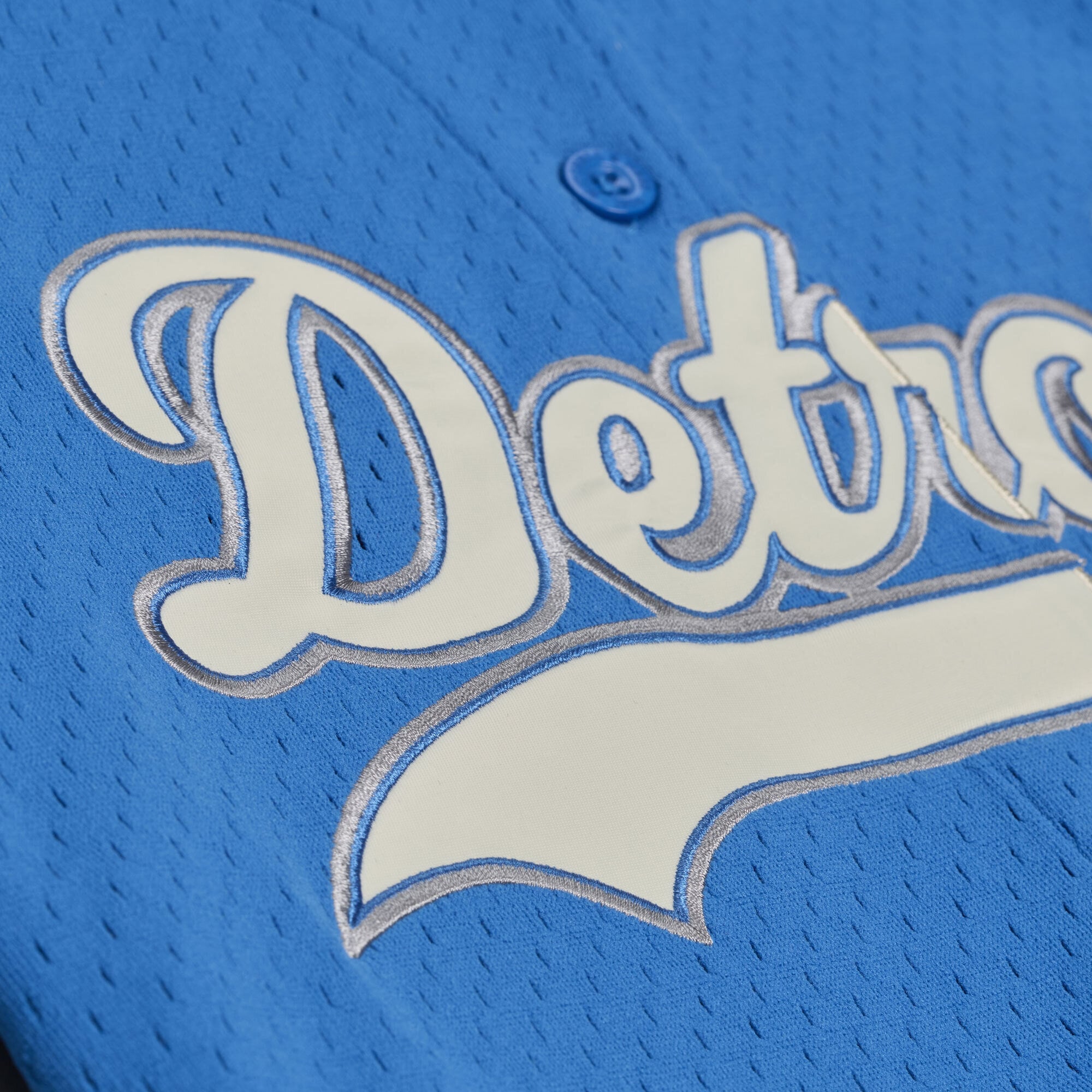 Maillot de baseball rétro Roots bleu des Lions Détroit pour femmes Mitchell & Ness