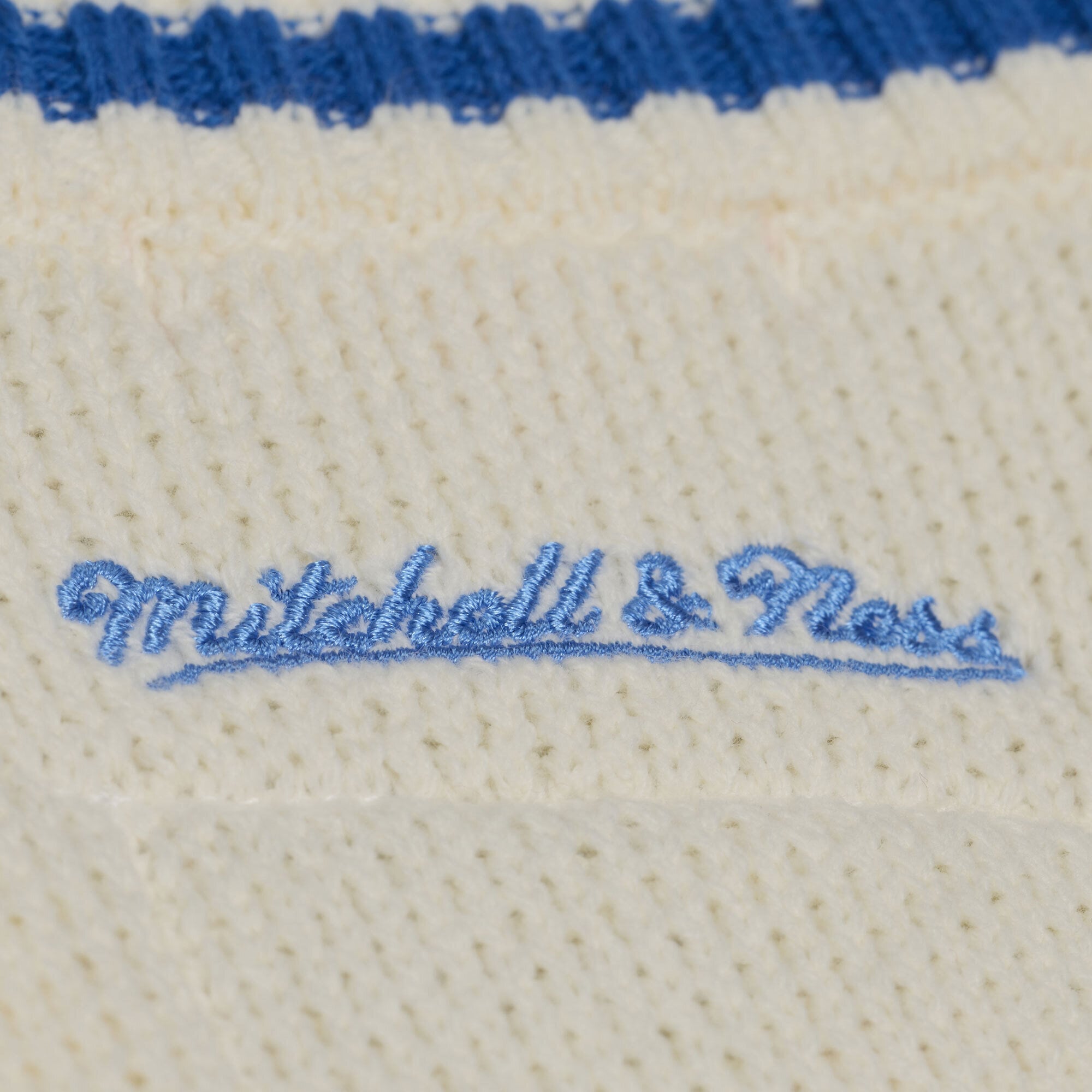 Women's Mitchell & Ness Cream Detroit Lions Retro Roots V-Neck Sweater Vest