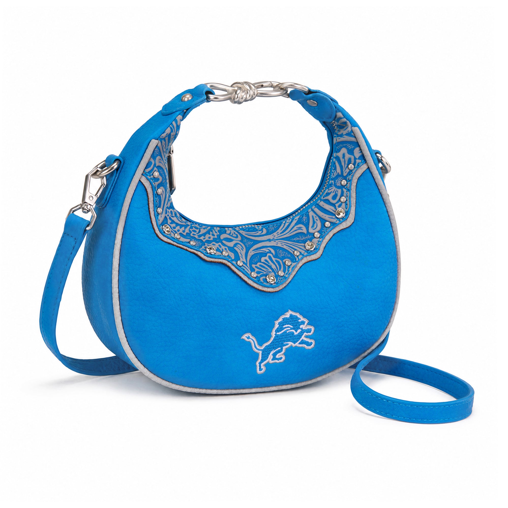 Sac à bandoulière croissant Montana West Detroit Lions pour femmes