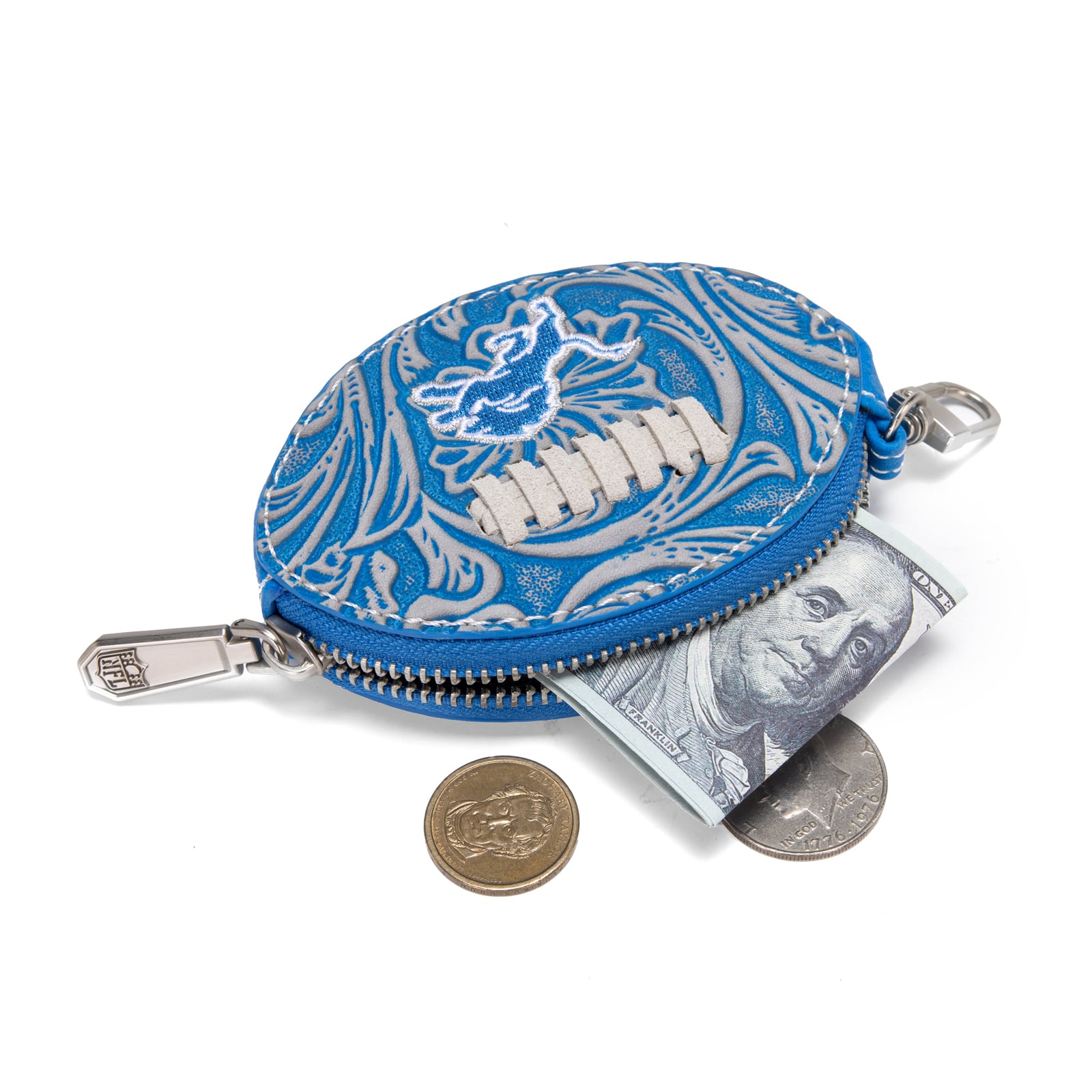 Porte-clés de sac pour femme Montana West Detroit Lions Football