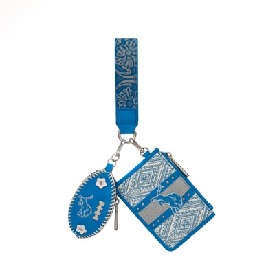 Detroit Lions Montana West Women's Wallet & Football Charm Wristlet