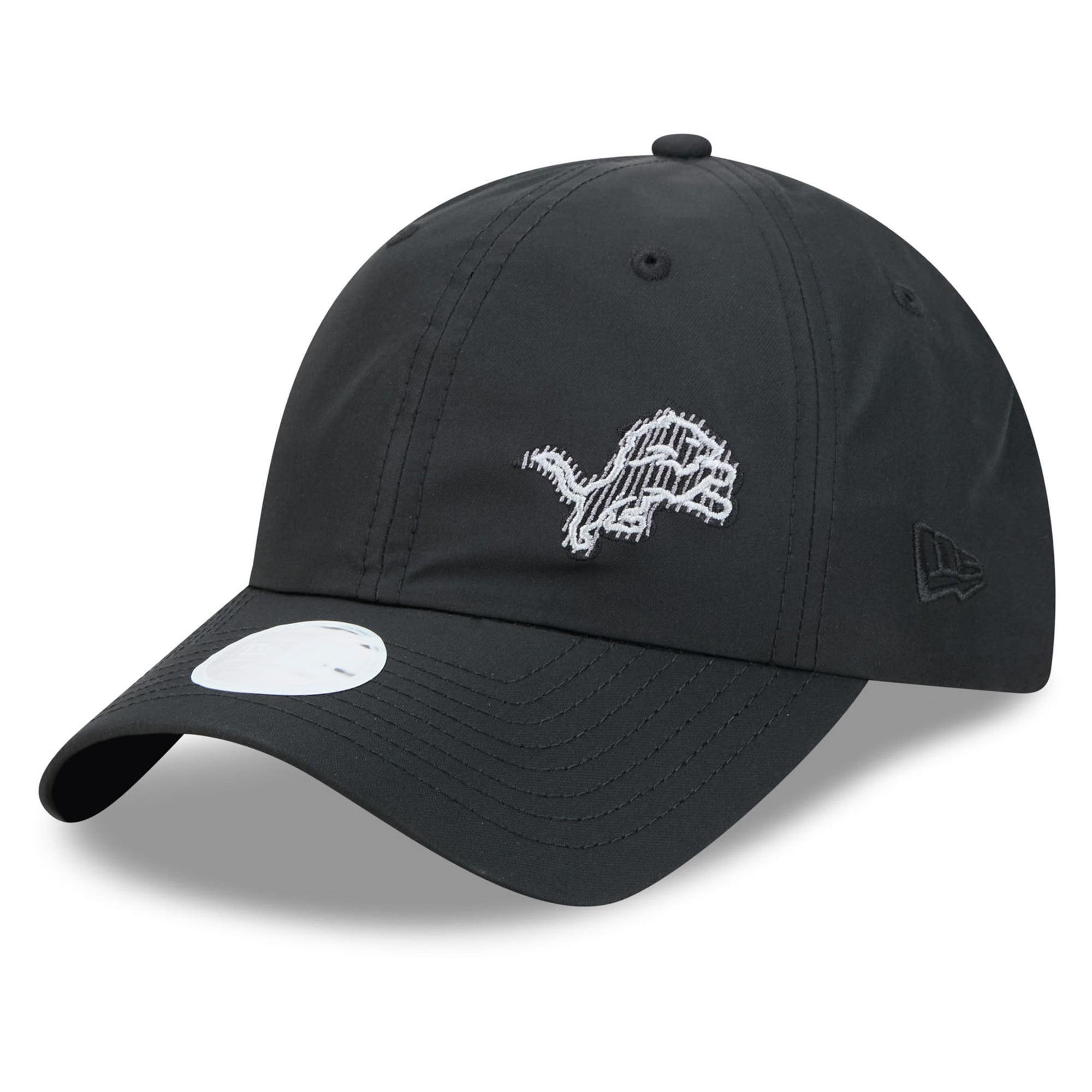 Women's New Era Black Detroit Lions 2026 Rivalries Collection Pony Tail Adjustable Hat