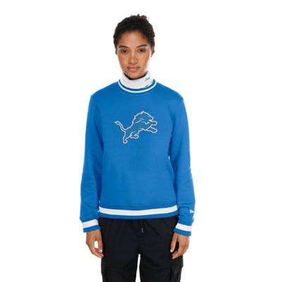  Detroit Lions New Era Women's Sport Classics Turtleneck - Blue