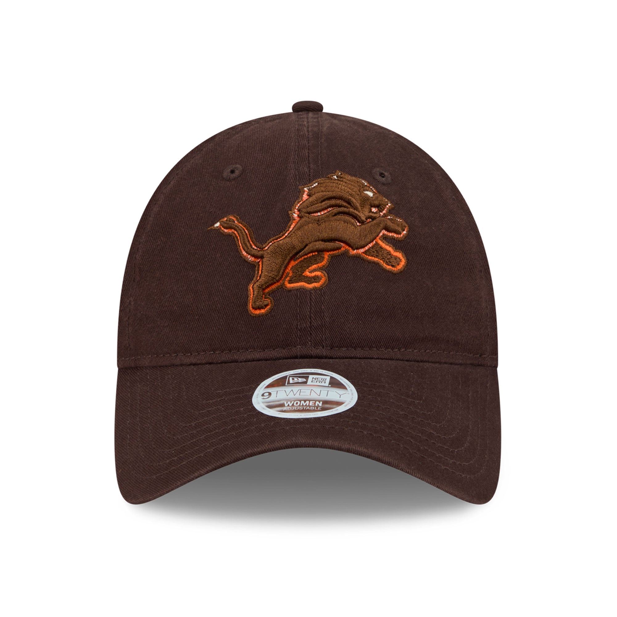 Women's New Era Brown Detroit Lions Pumpkin Spice 9TWENTY Adjustable Hat