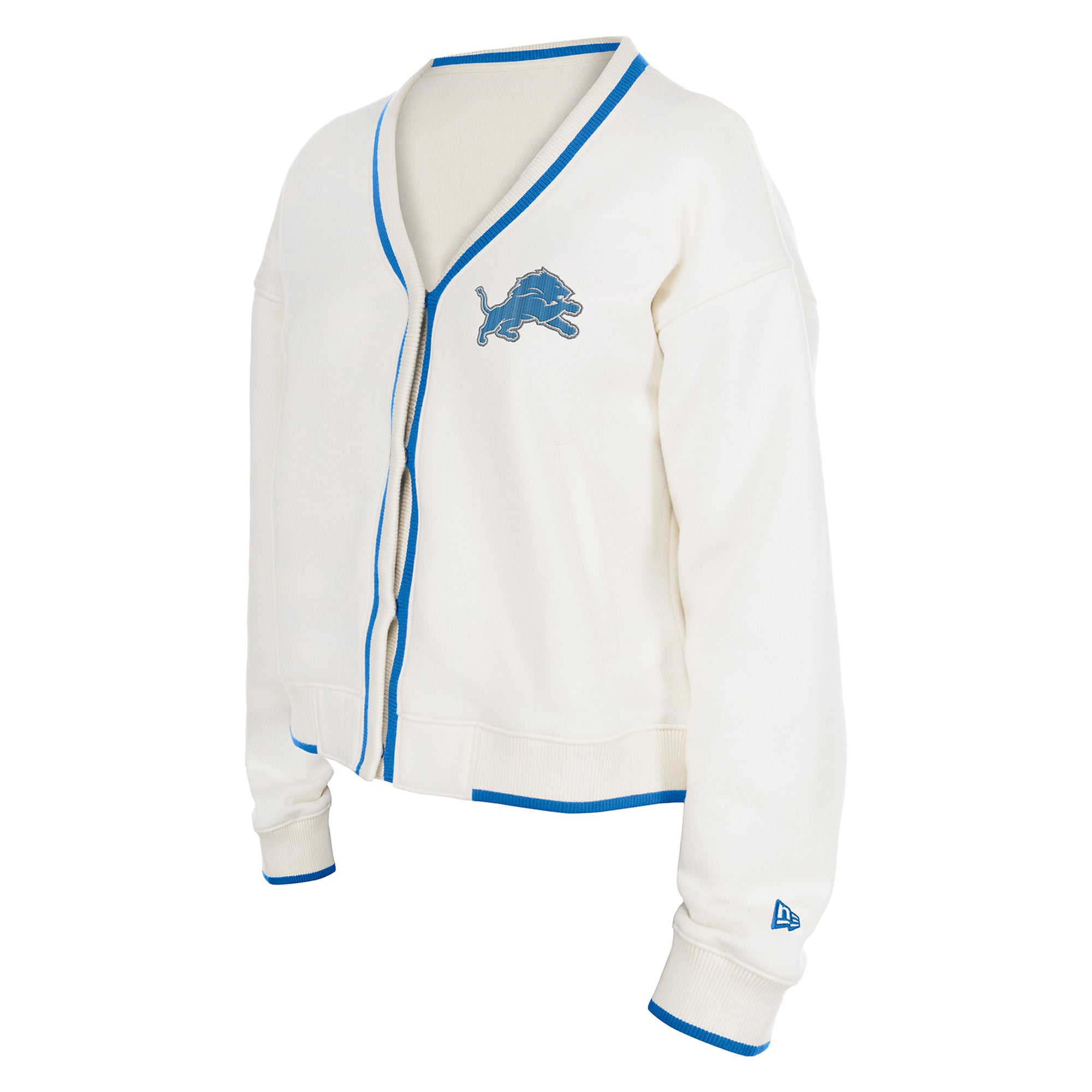 Gilet sport New Era crème Detroit Lions pour femme