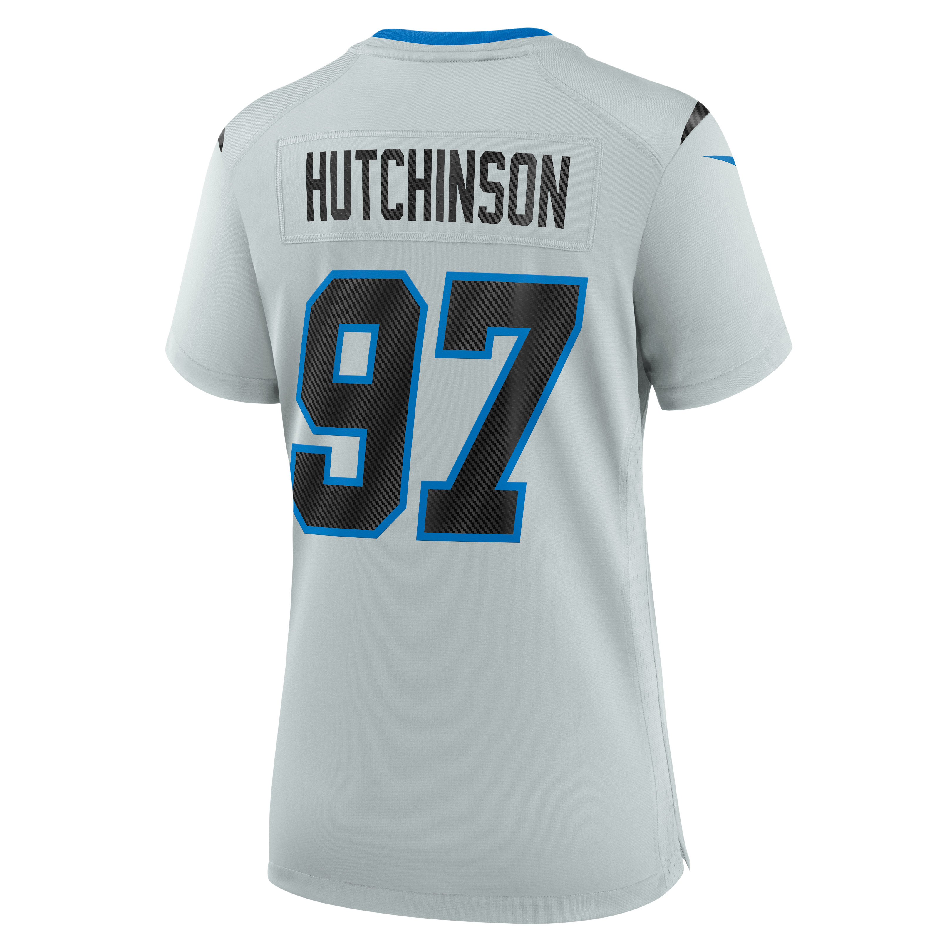Women's Nike Aidan Hutchinson Silver Detroit Lions 2026 Rivalries Collection Game Jersey