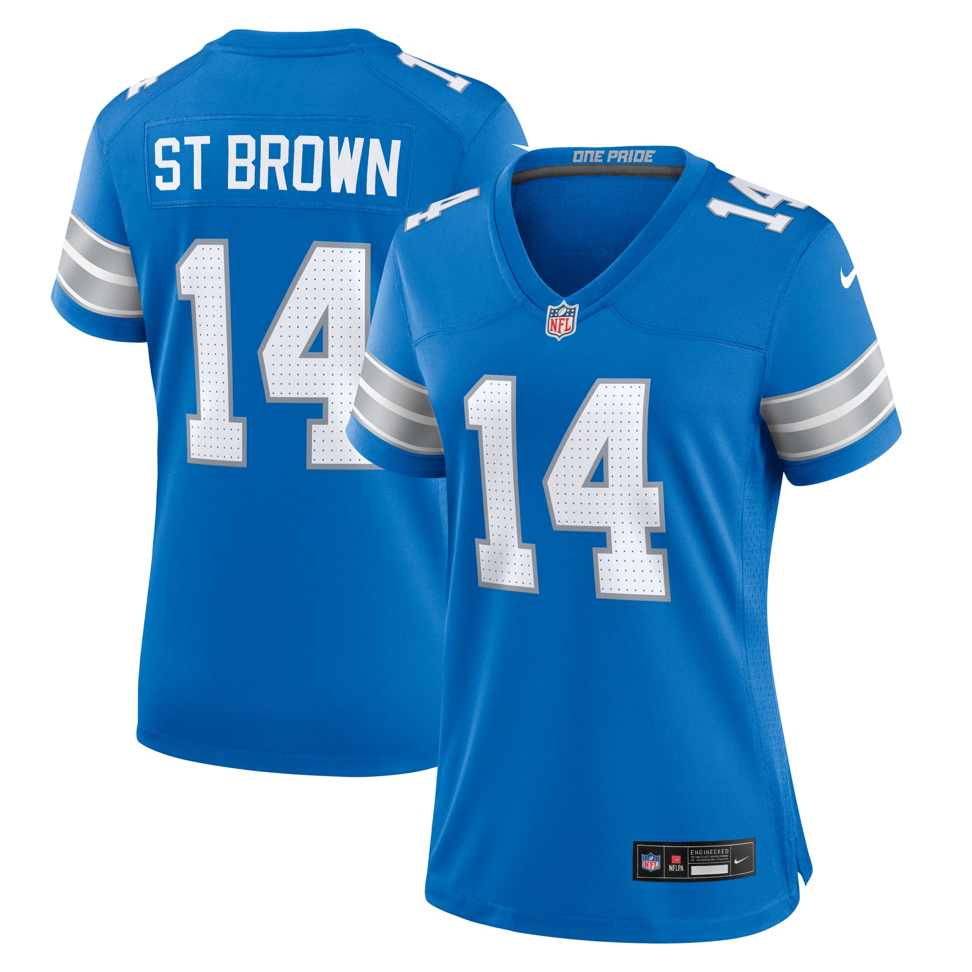 Women's Nike Amon-Ra St. Brown  Blue Detroit Lions Team Game Jersey