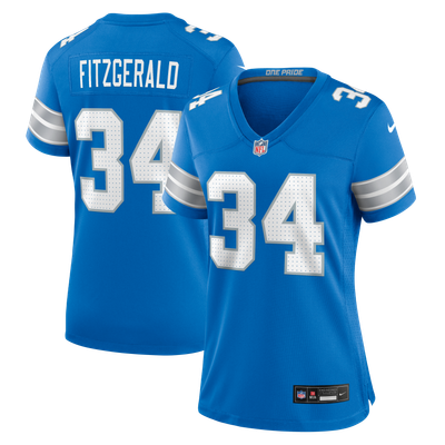 Bishop Fitzgerald Detroit Lions Nike Women's Team Game Jersey - Blue