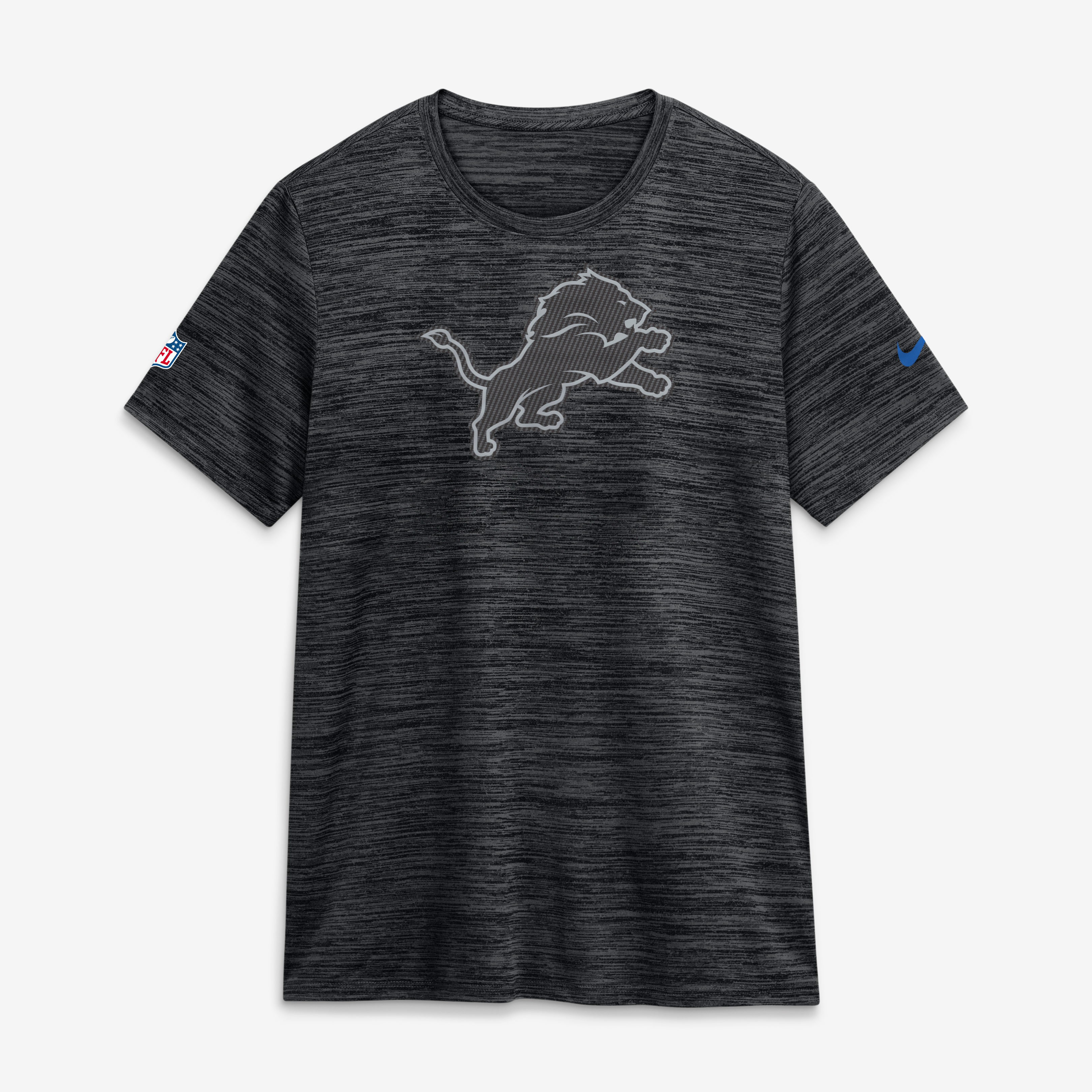 T-shirt Nike Sideline Velocity Dri-FIT pour femme, collection Detroit Lions 2026 Rivalries, noir