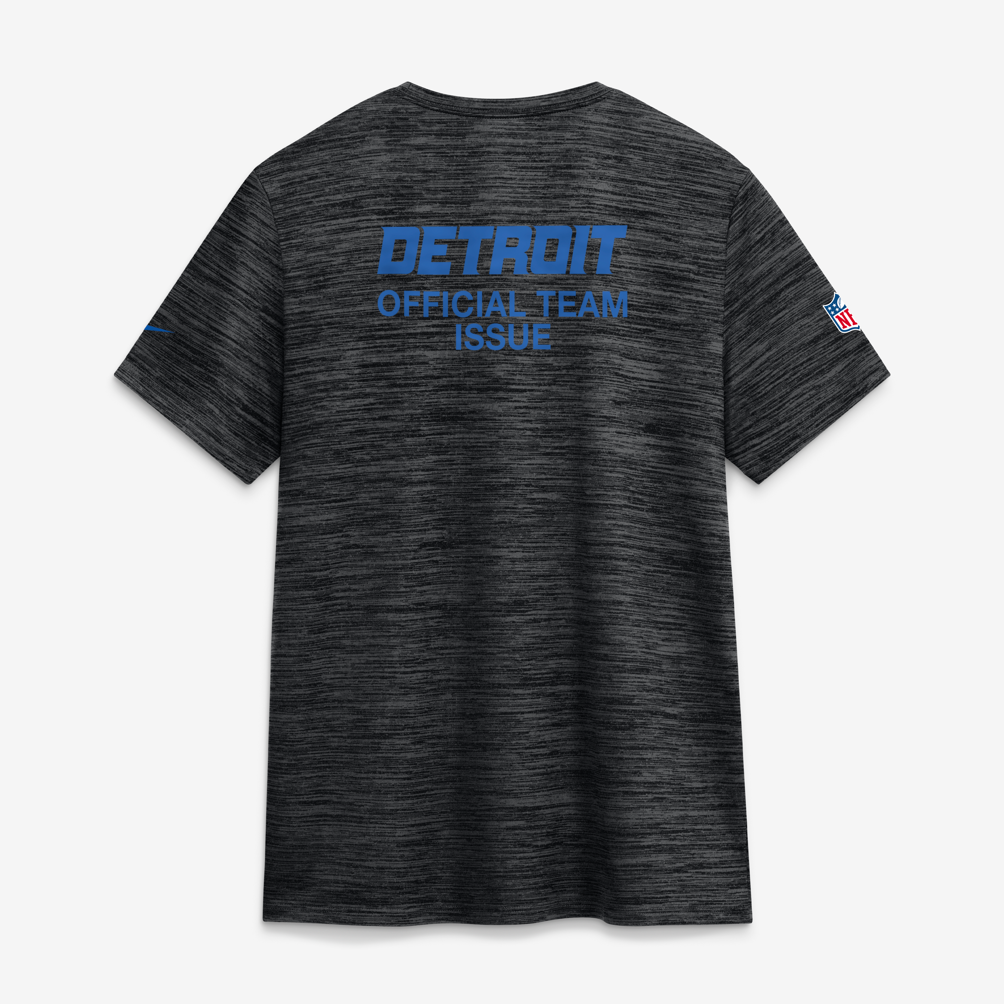 T-shirt Nike Sideline Velocity Dri-FIT pour femme, collection Detroit Lions 2026 Rivalries, noir