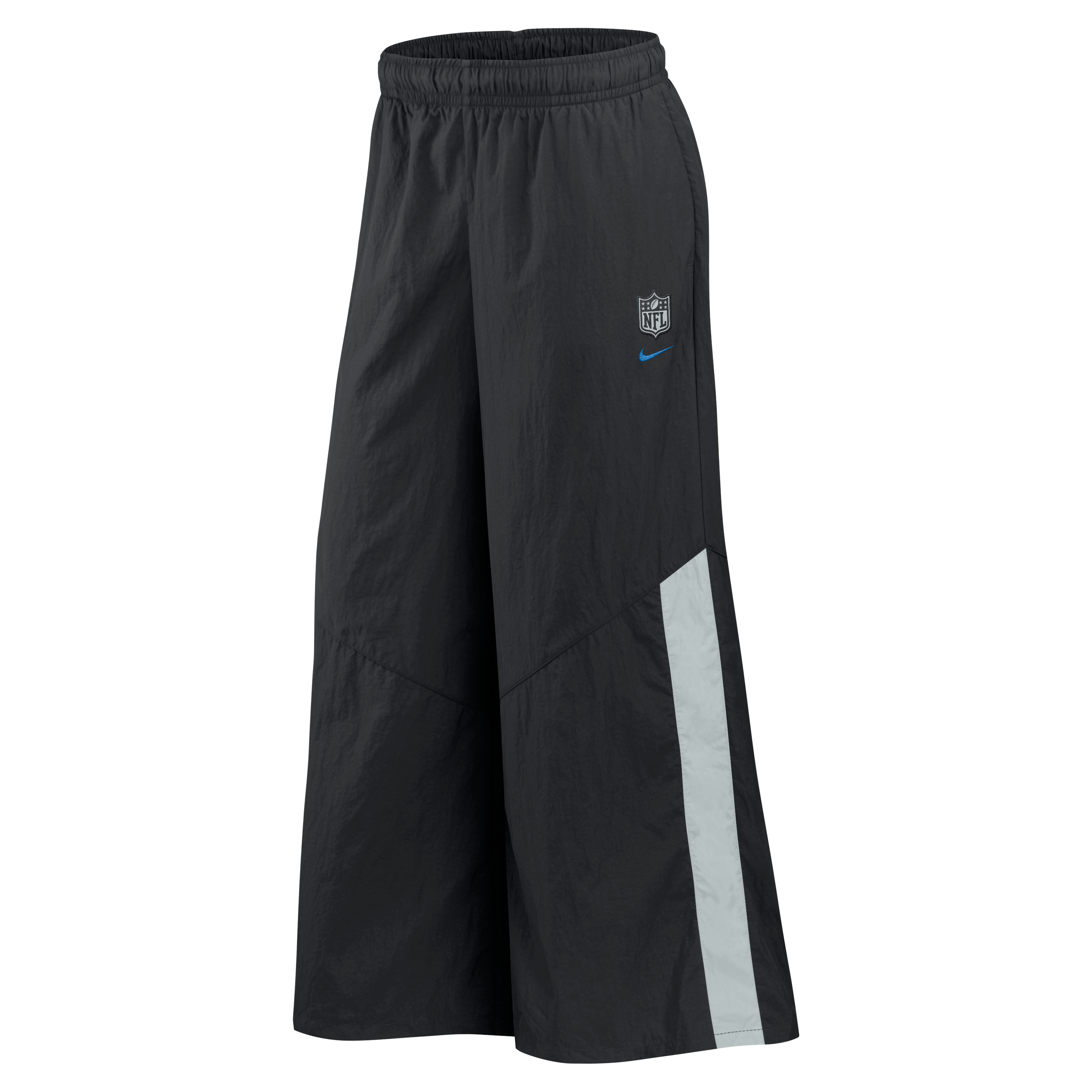 Pantalon tissé à jambes larges Nike Detroit Lions Collection 2026 Rivalries pour femme, noir