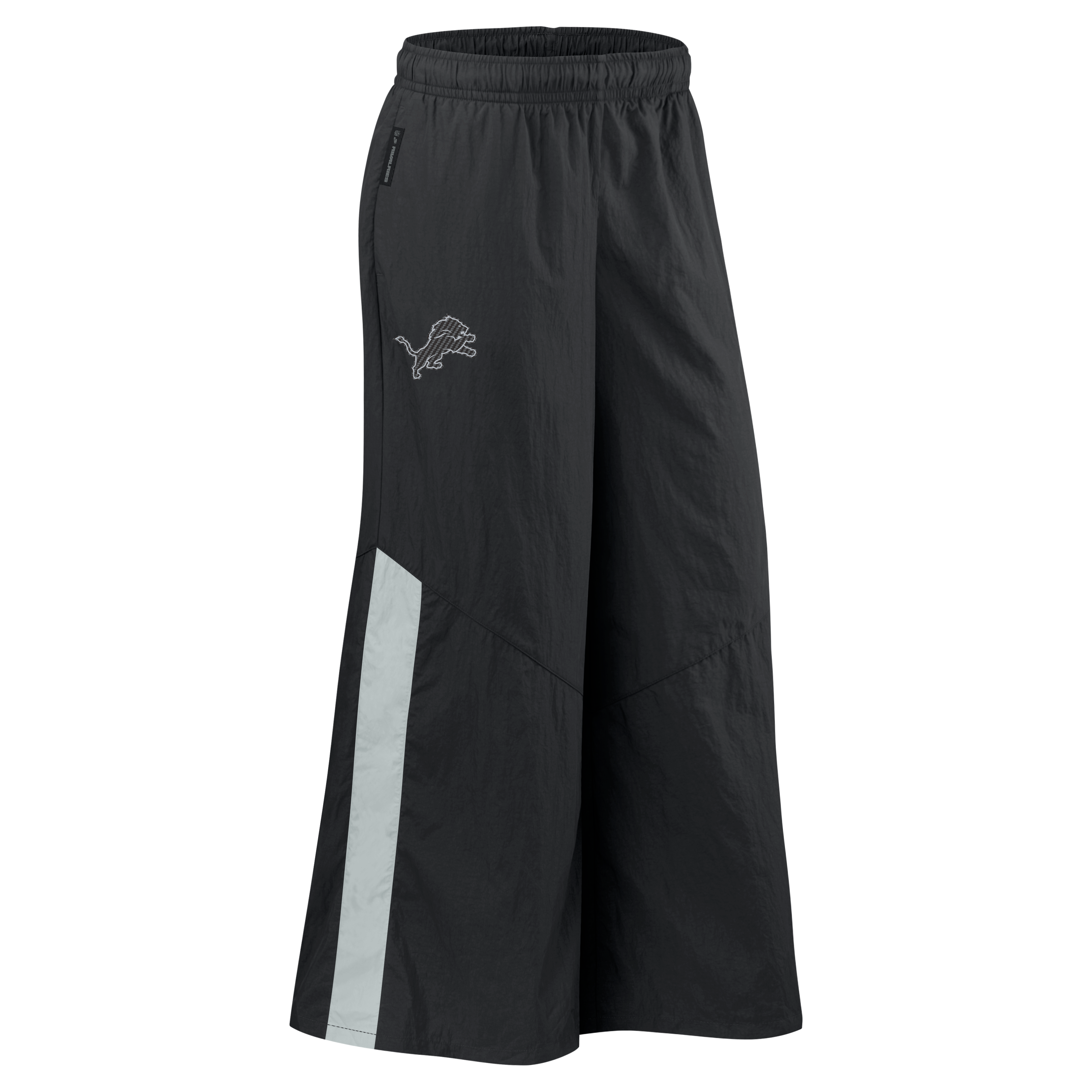 Pantalon tissé à jambes larges Nike Detroit Lions Collection 2026 Rivalries pour femme, noir