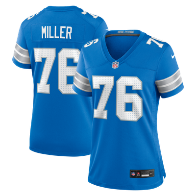 Blake Miller Detroit Lions Nike Women's Team Game Jersey - Blue