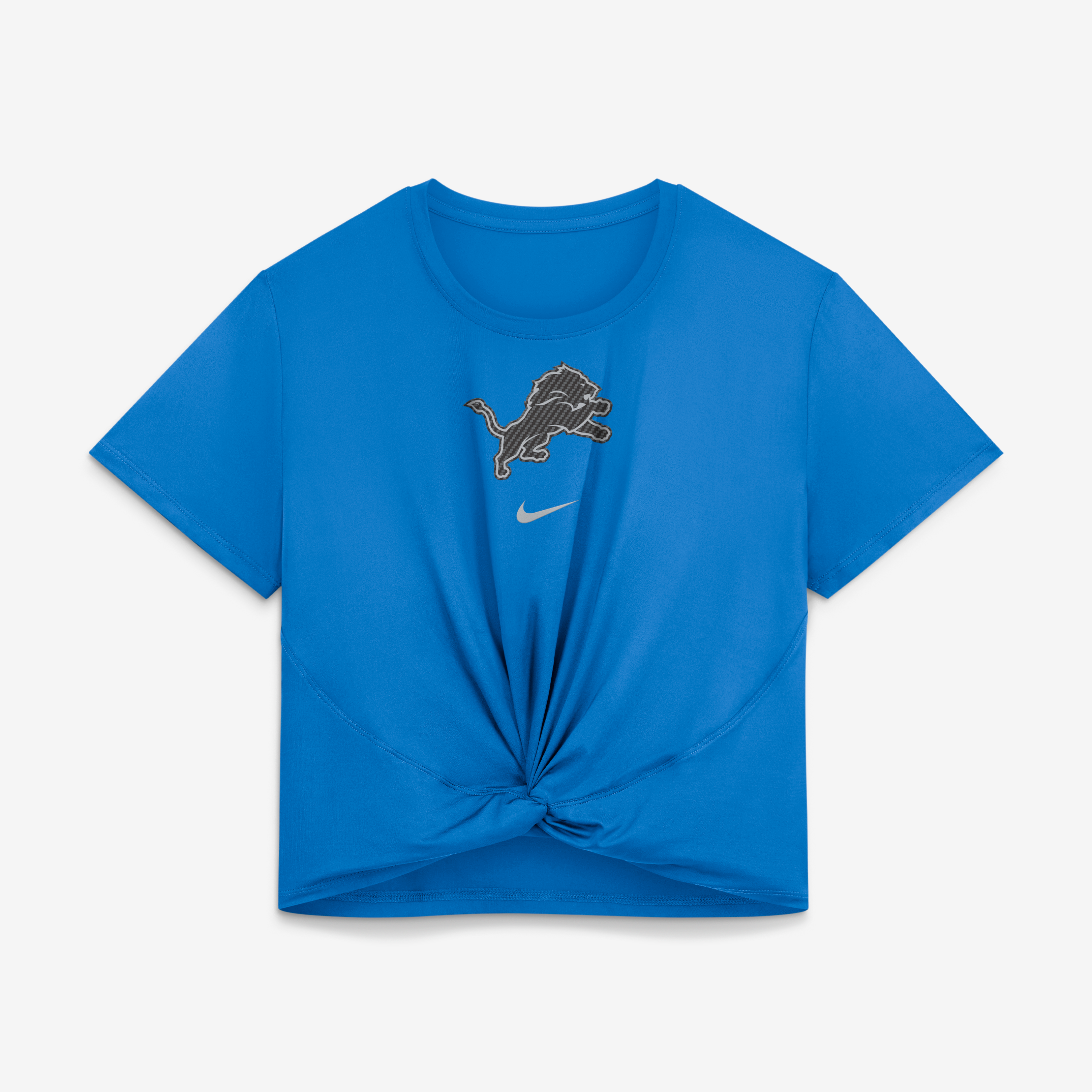 Women's Nike Blue Detroit Lions 2026 Rivalries Collection Classic Twist Cropped T-Shirt