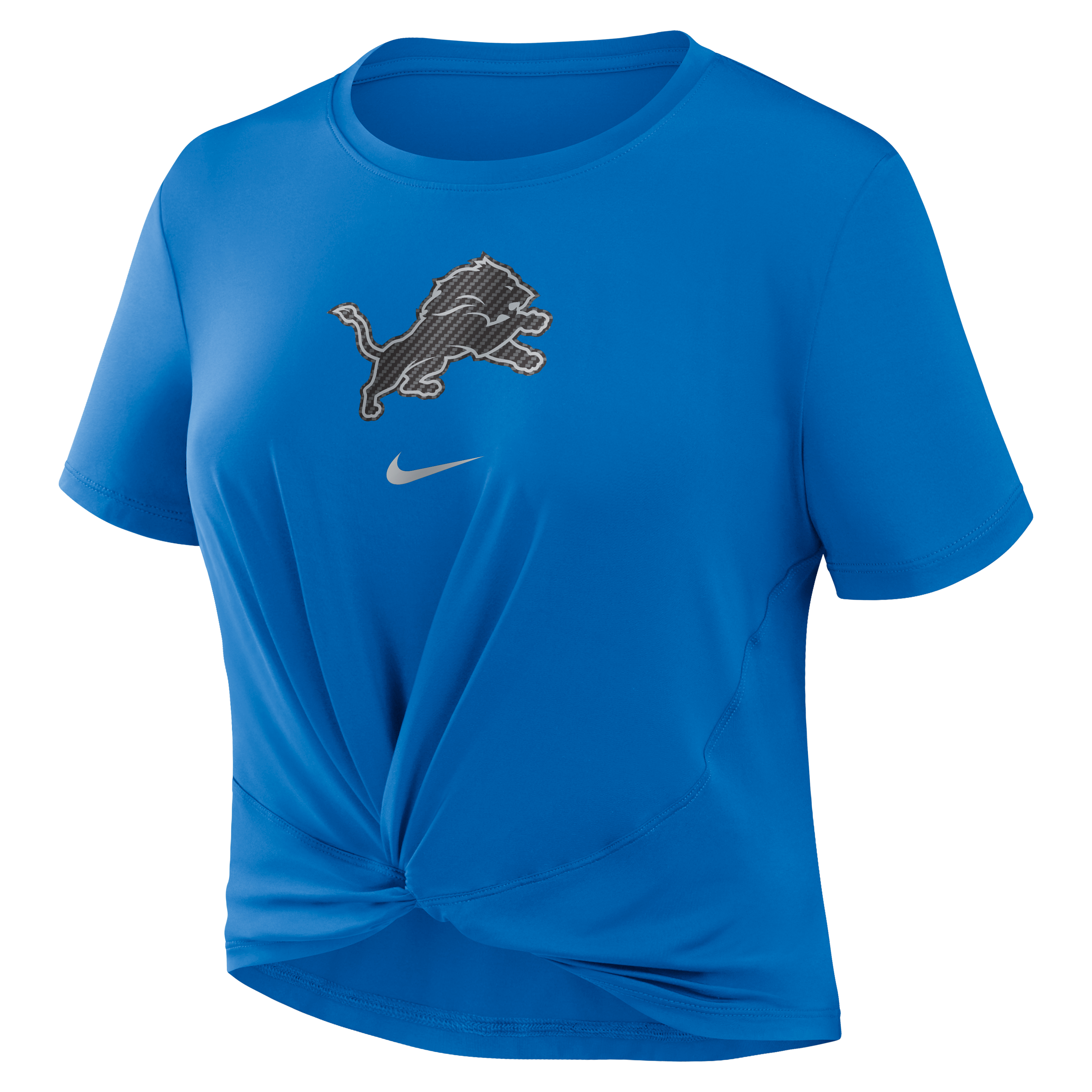 T-shirt court Nike bleu Detroit Lions Collection 2026 Rivalries Classic Twist pour femme