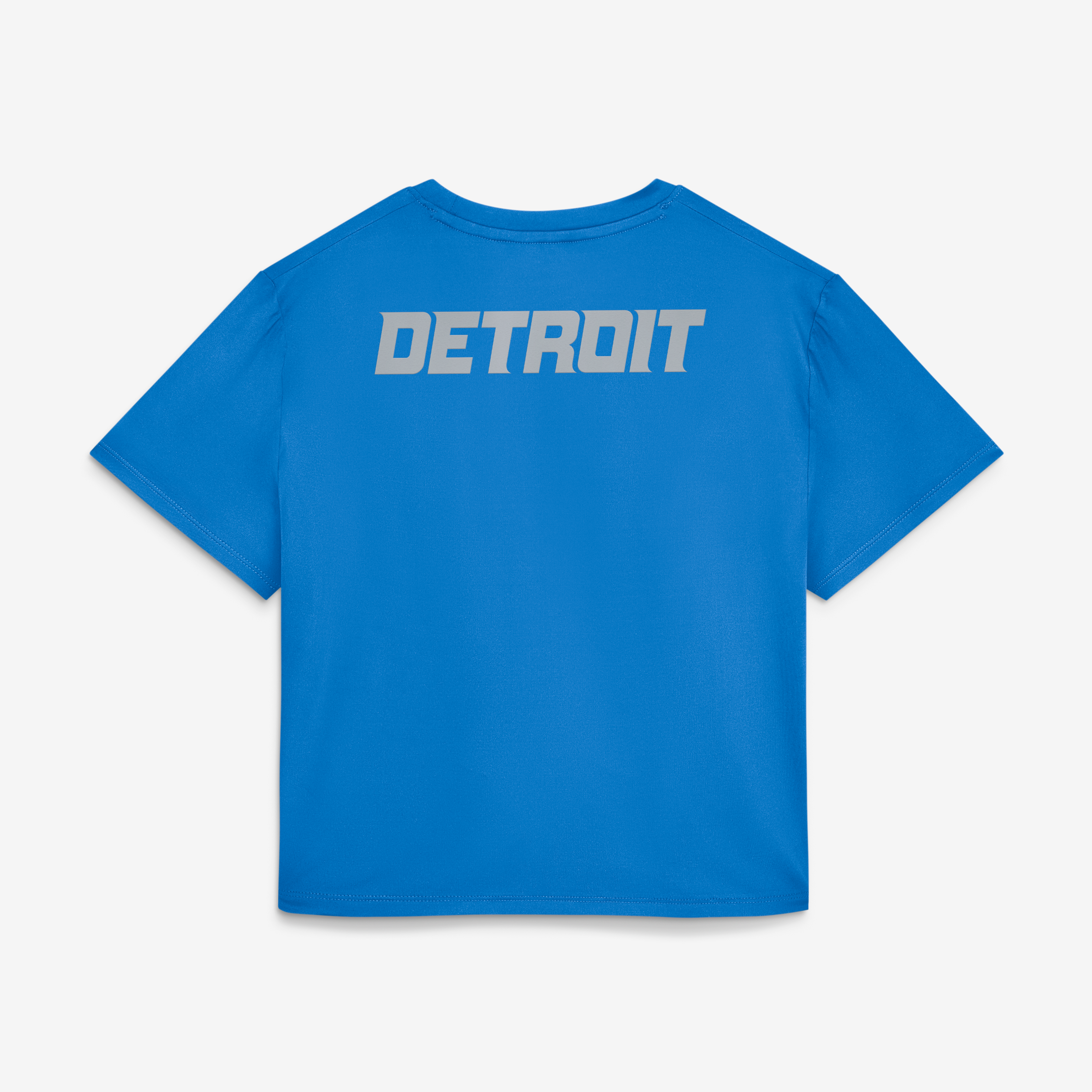 Women's Nike Blue Detroit Lions 2026 Rivalries Collection Classic Twist Cropped T-Shirt