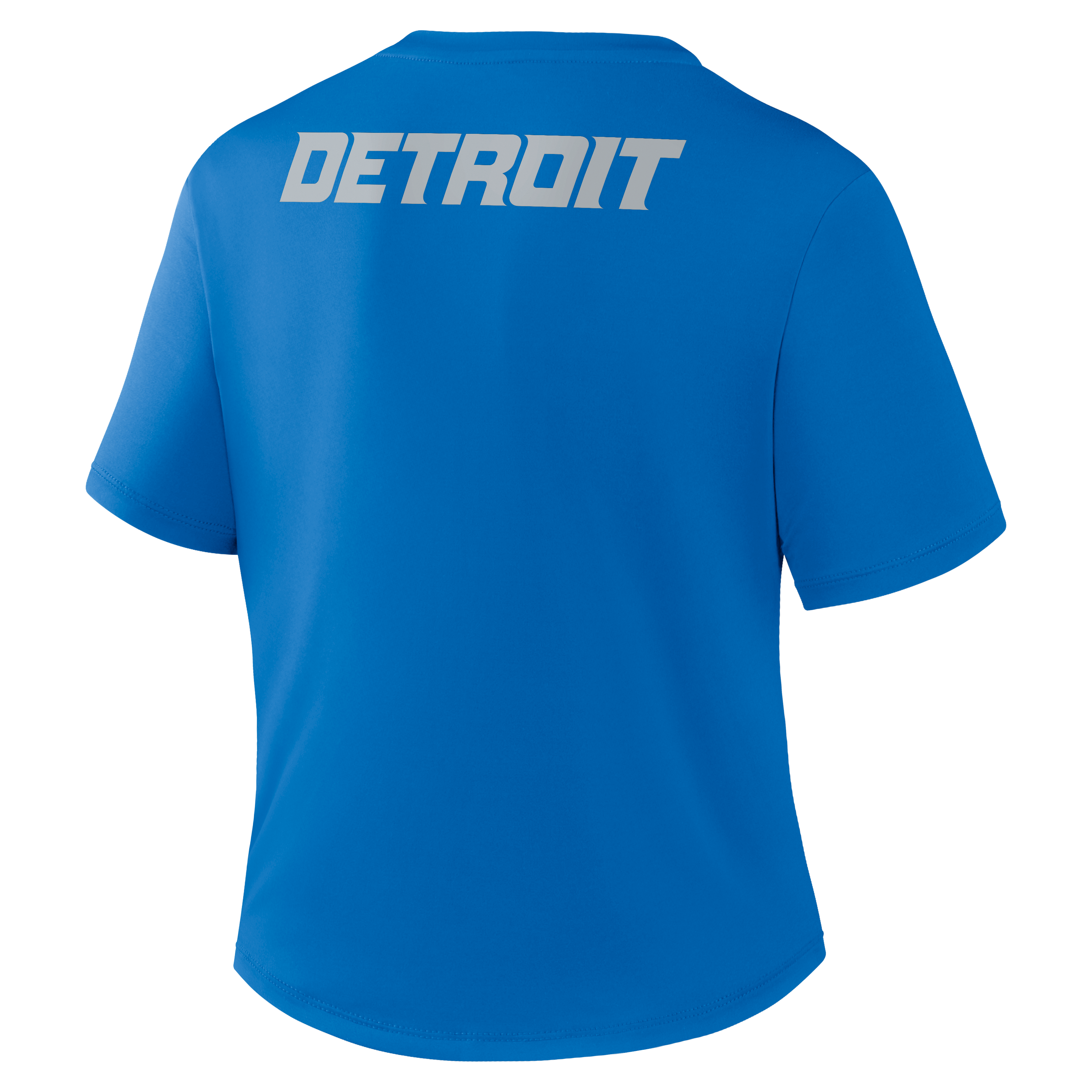 Women's Nike Blue Detroit Lions 2026 Rivalries Collection Classic Twist Cropped T-Shirt