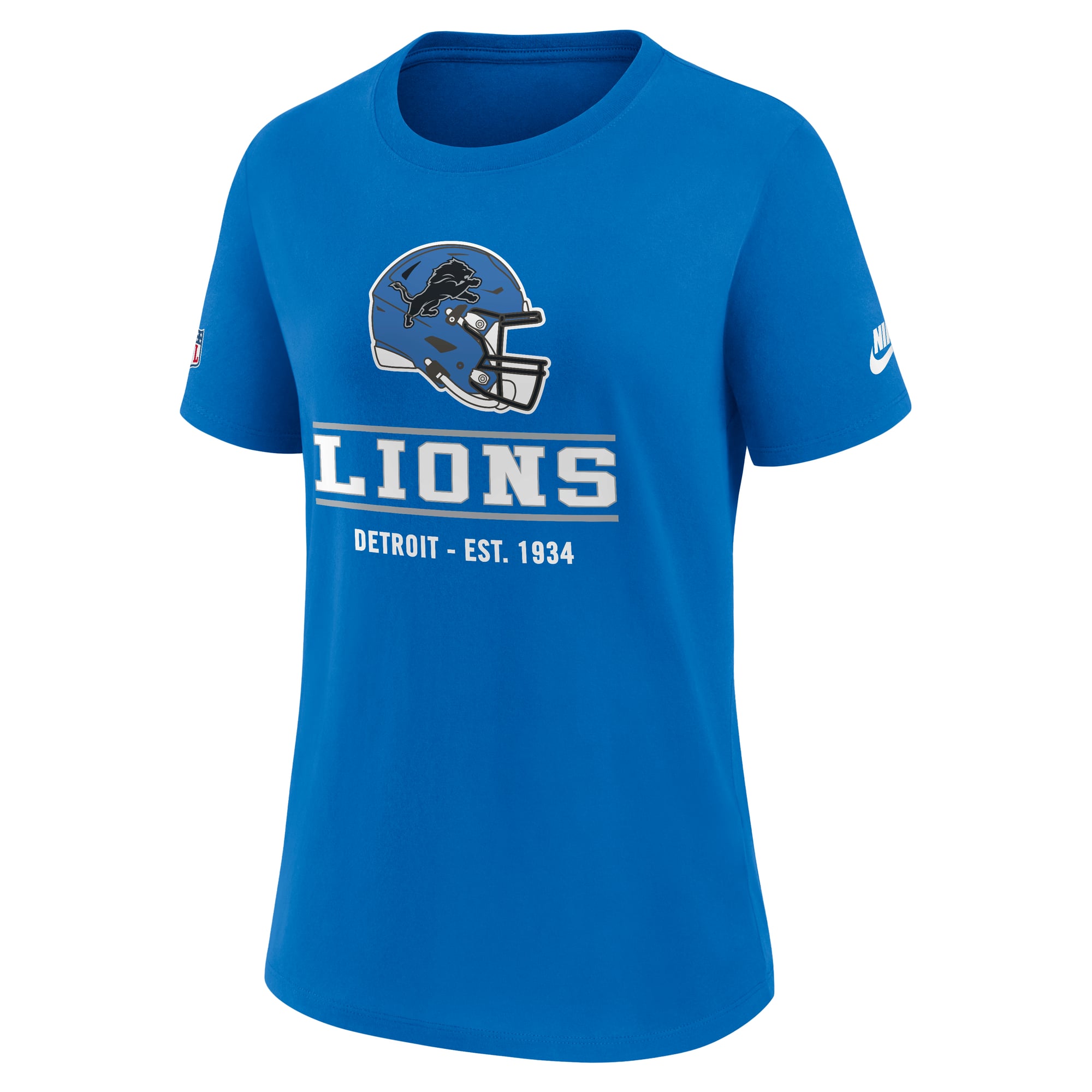 Women's Nike Blue Detroit Lions Alt Dri-FIT T-Shirt