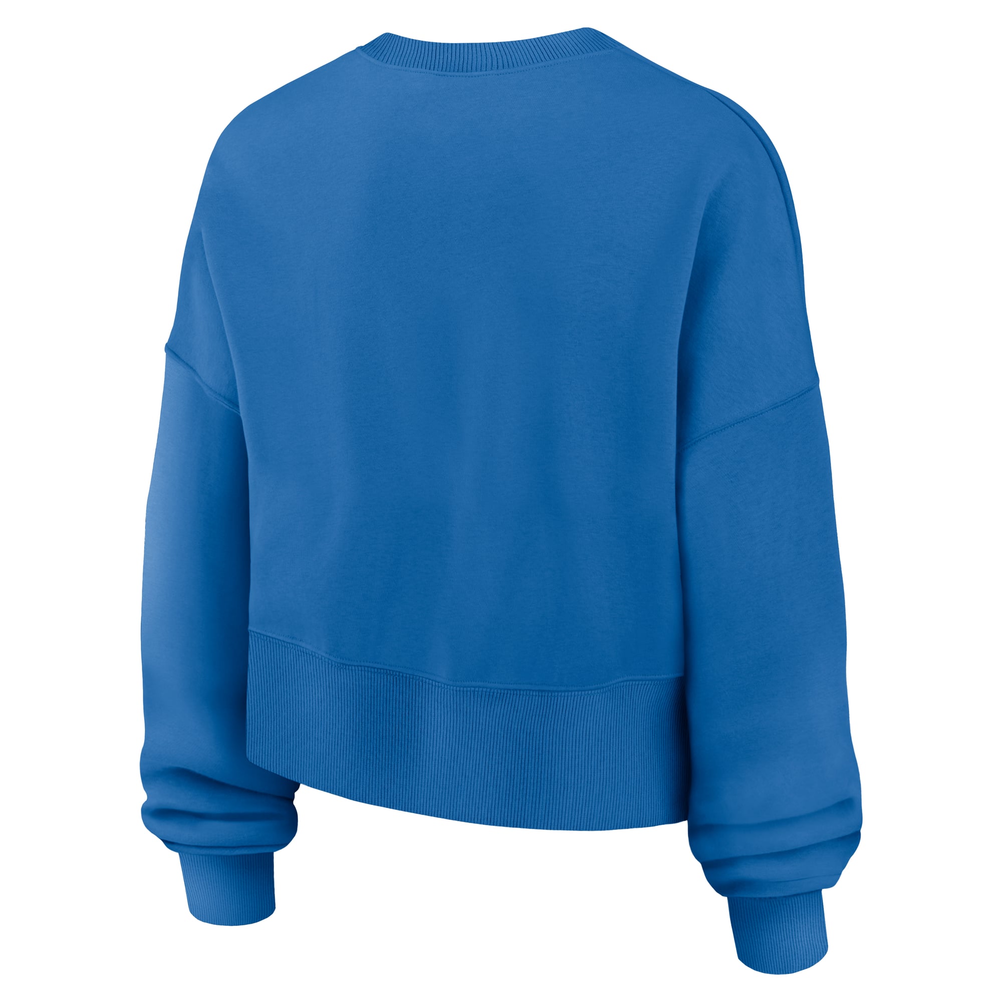 Women's Nike  Blue Detroit Lions Oversized Phoenix Fleece Sweatshirt